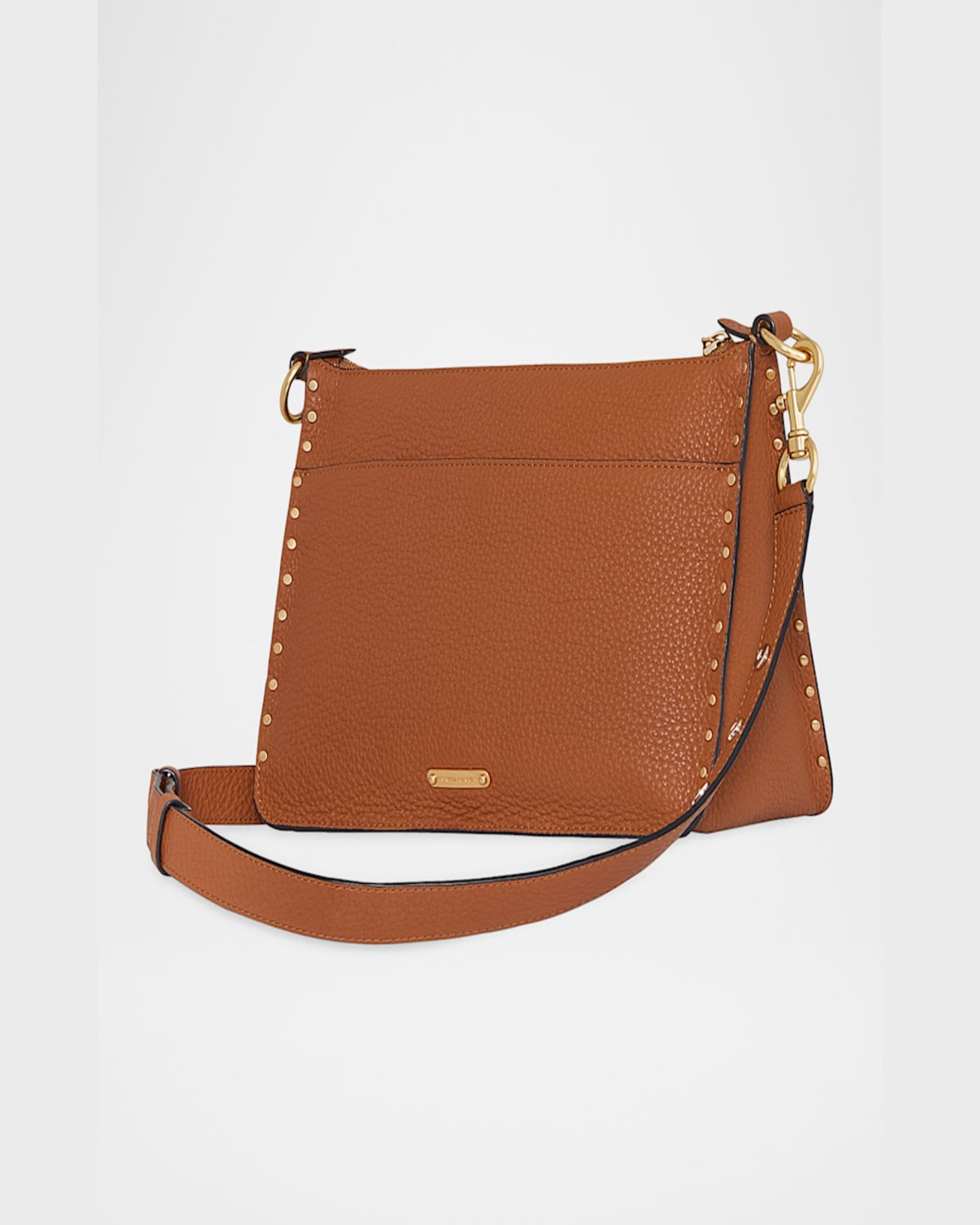 Rebecca Minkoff Darren Signature Leather Shoulder Bag In Caramello