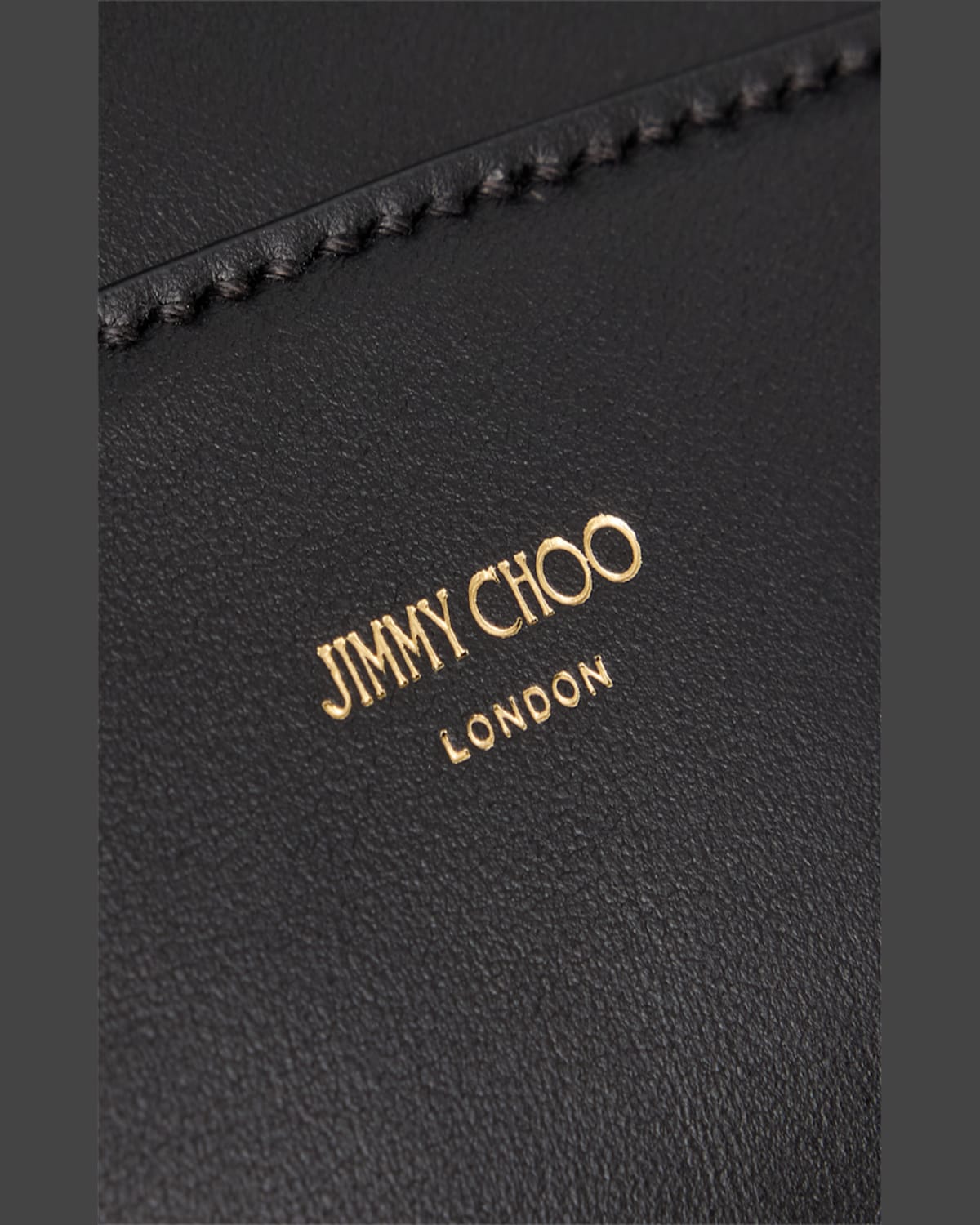 Jimmy Choo Medium Diamond Leather Tote Bag In Black