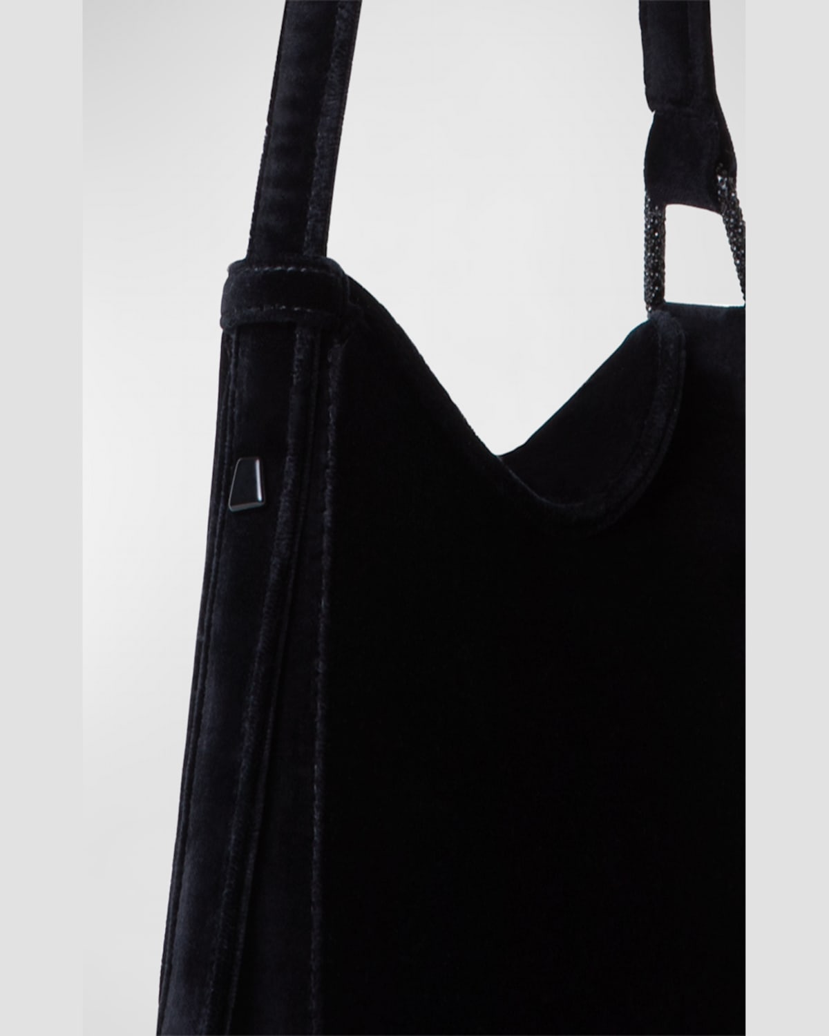 AKRIS ANNA MINI VELVET HOBO BAG 