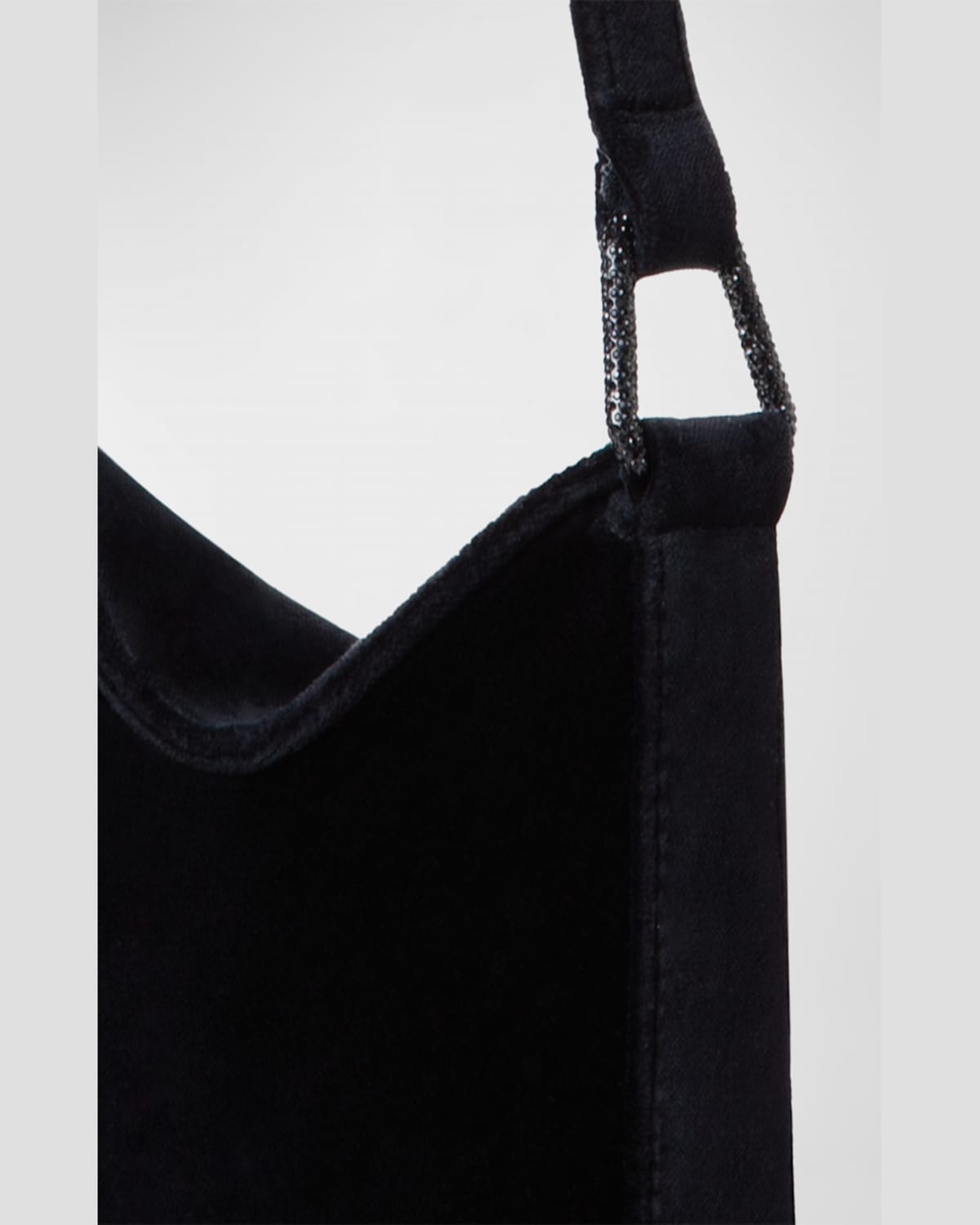 AKRIS ANNA MINI VELVET HOBO BAG 