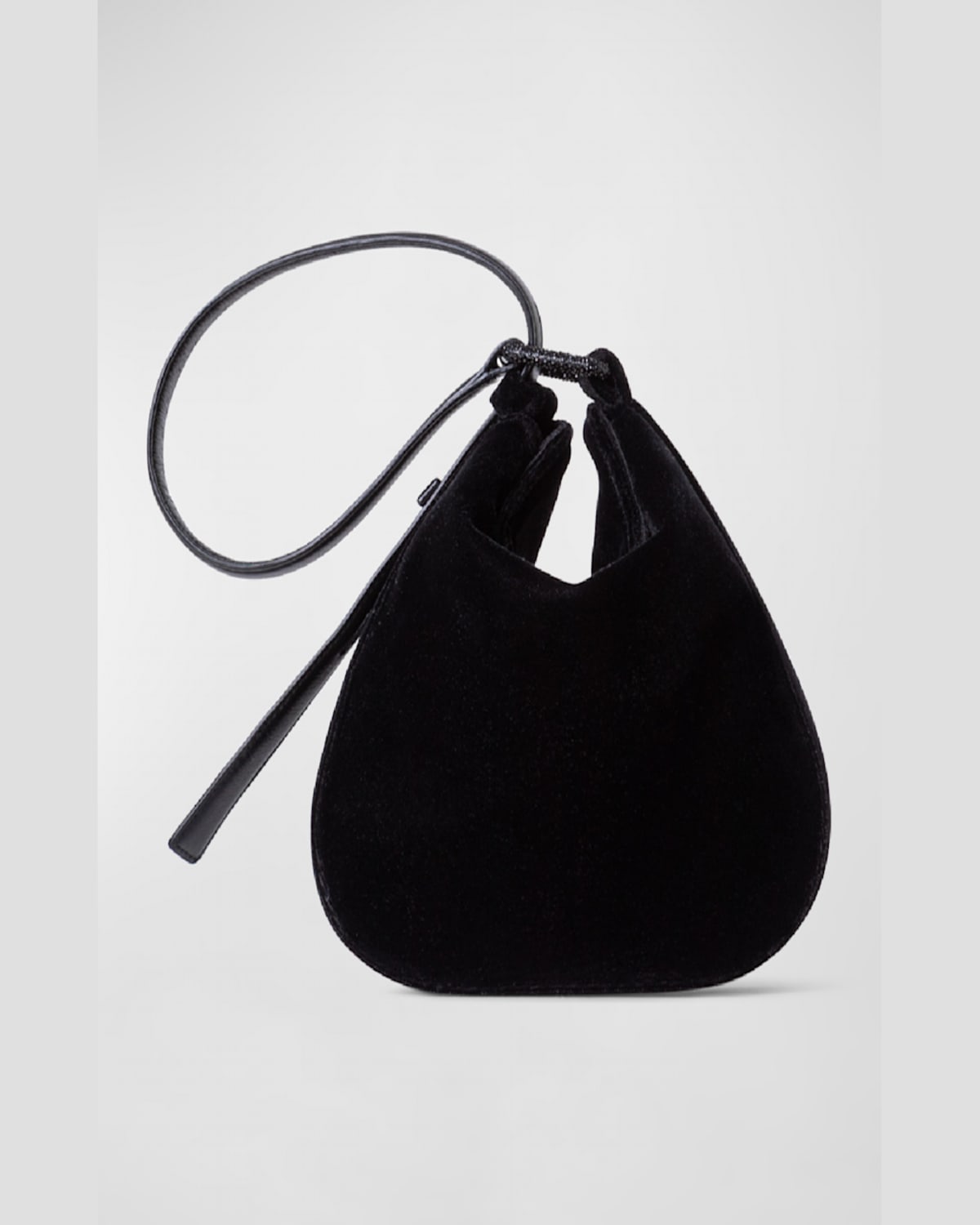AKRIS ANNA MINI VELVET HOBO BAG 