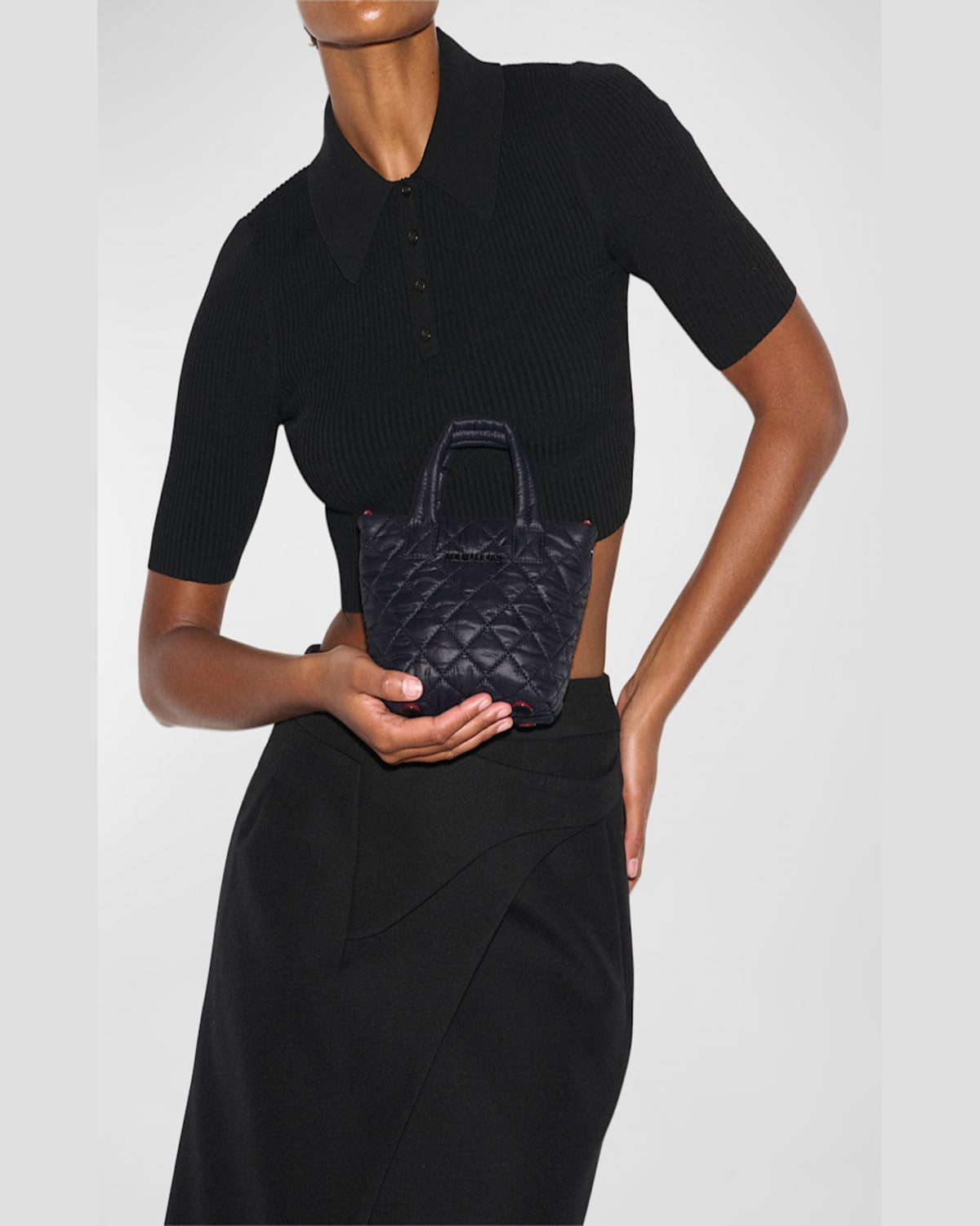 Mz Wallace Metro Deluxe Petite Tote Bag In Black