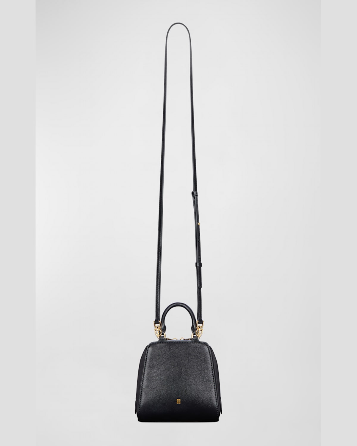 Givenchy Antigona Cube Nano Top-handle Bag In Shiny Tumbled Leather In Black