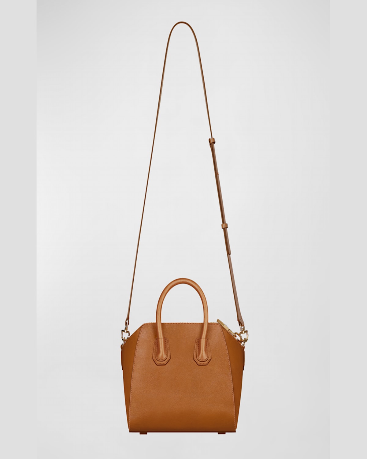 Givenchy Antigona Mini Top-handle Bag In Shiny Tumbled Leather In Soft Tan