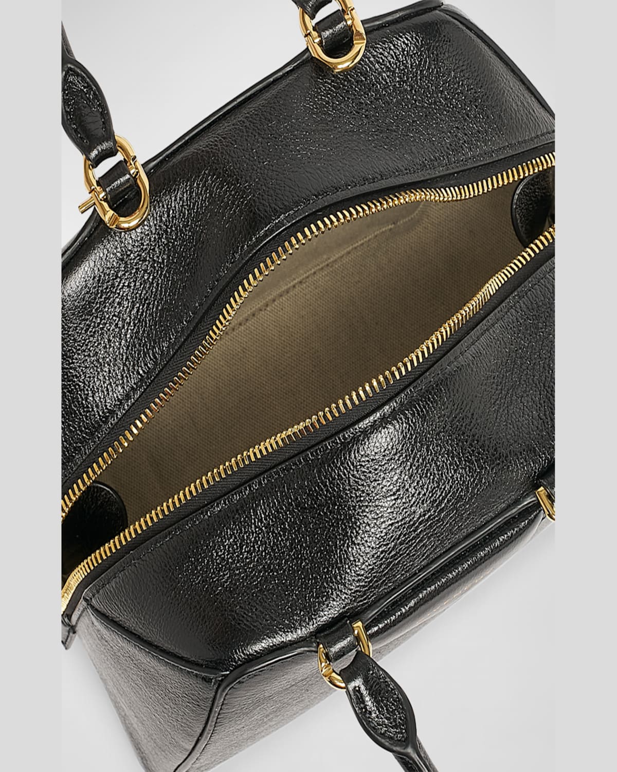 Givenchy Antigona Cube Mini Top-handle Bag In Shiny Tumbled Leather In Black