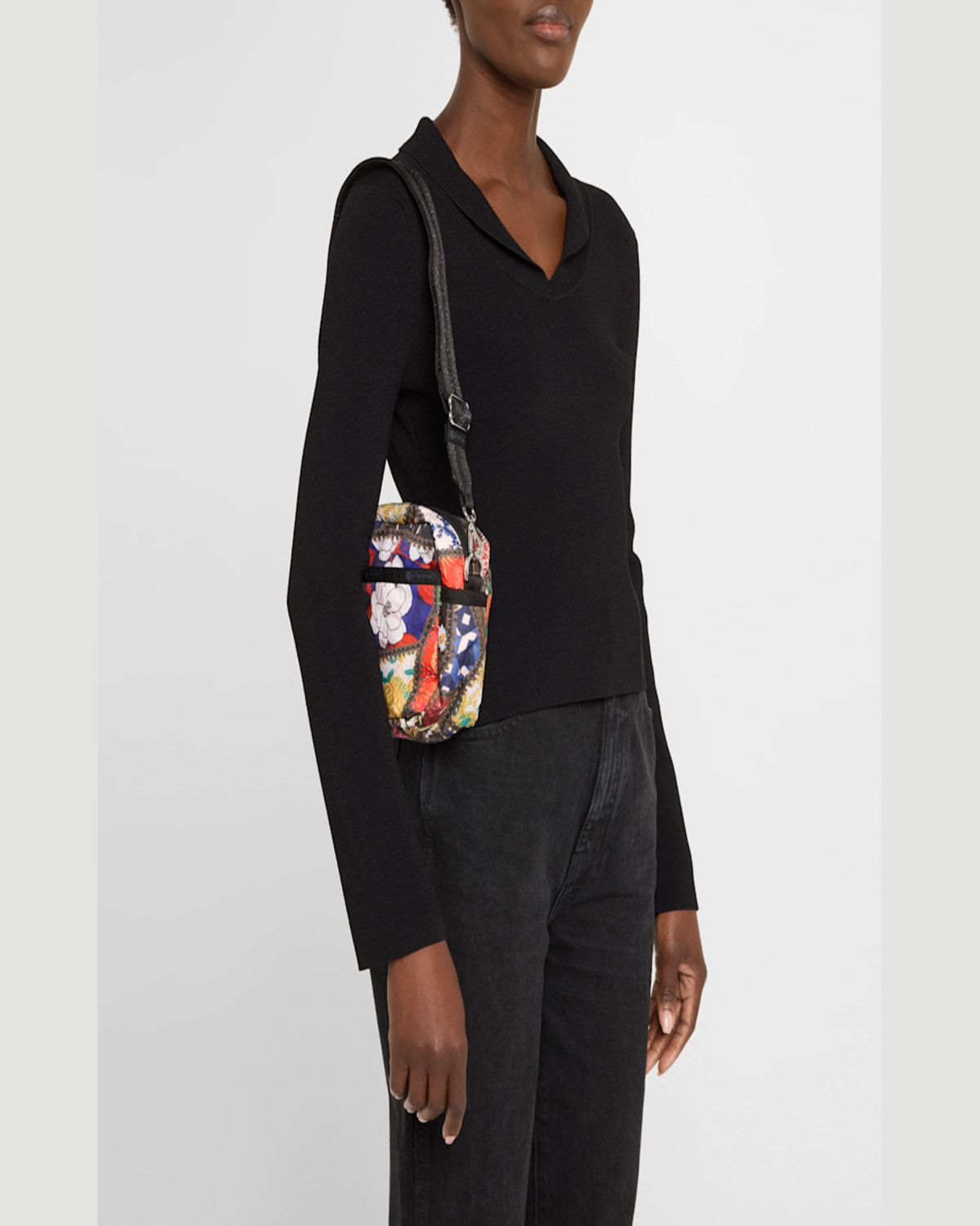 Libertine X Lesportsac Deluxe Printed Crossbody Bag In Ll Hotchpotch