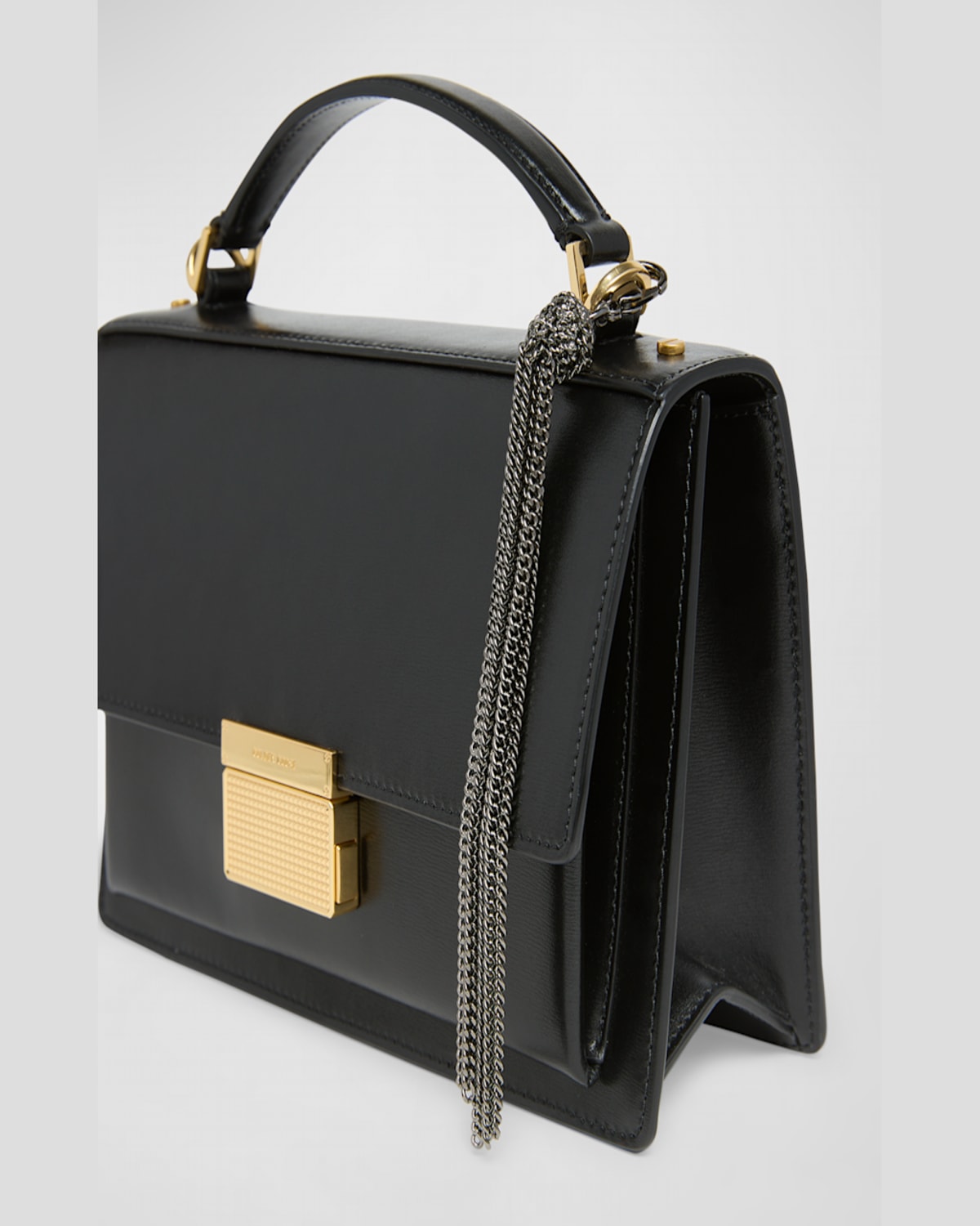 Golden Goose Chain Tassel Charm In Gunmetal