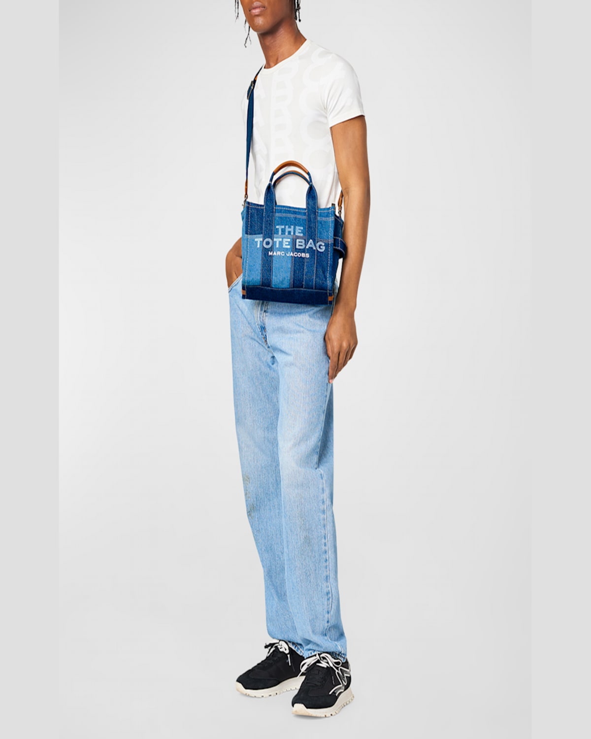 MARC JACOBS THE SMALL DENIM TOTE BAG 