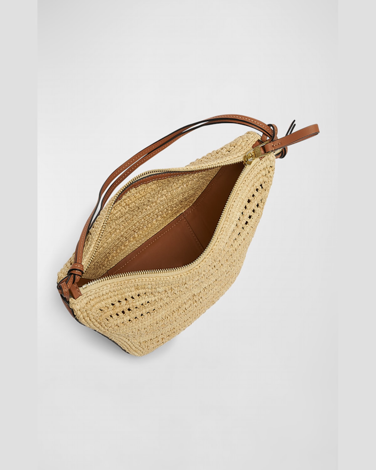 Loewe Small Cubi Anagram Jacquard Canvas And Leather Shoulder Bag In Tan/natural