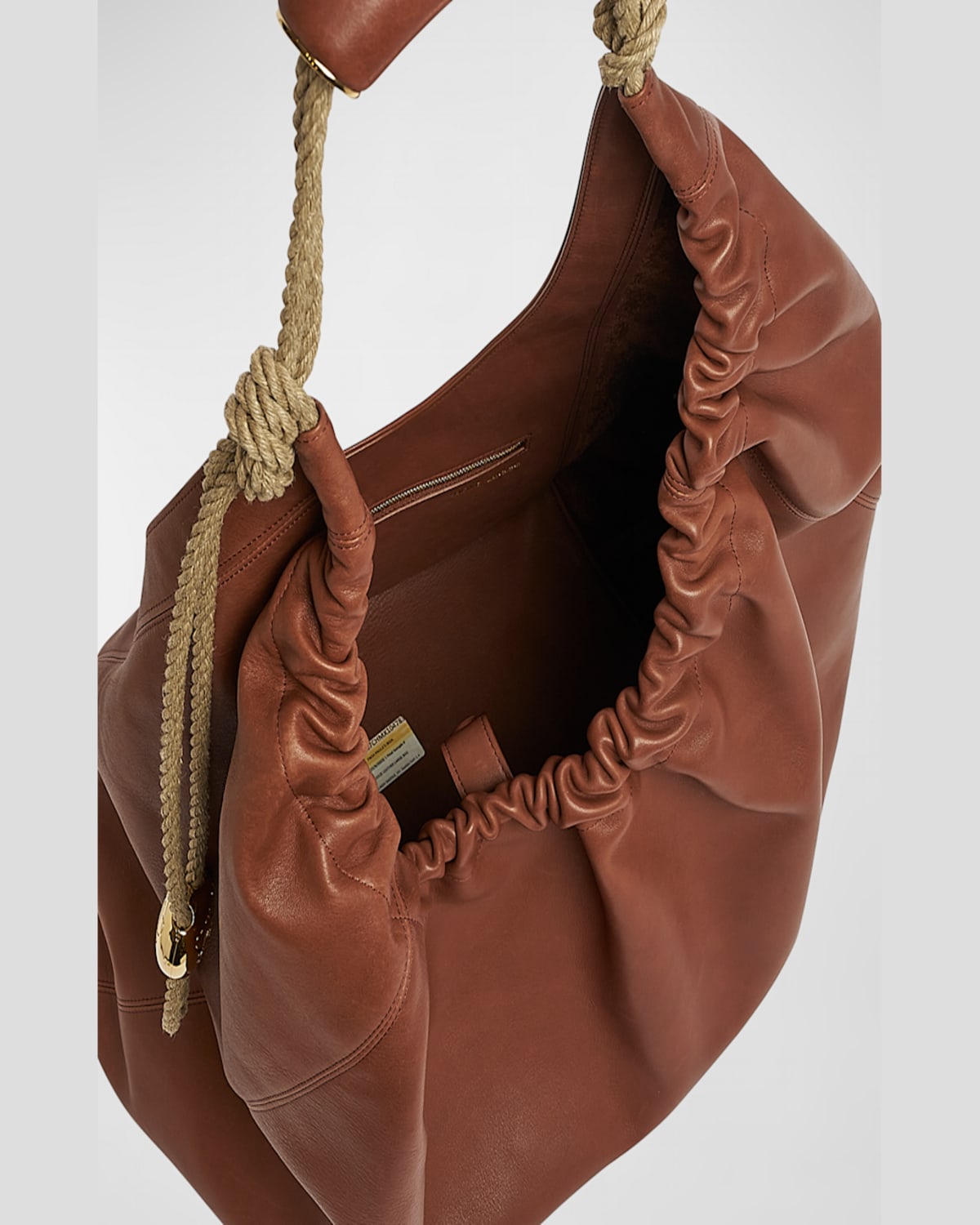 Loewe X Paula's Ibiza Squeeze Xl Shoulder Bag In Leather In Tan