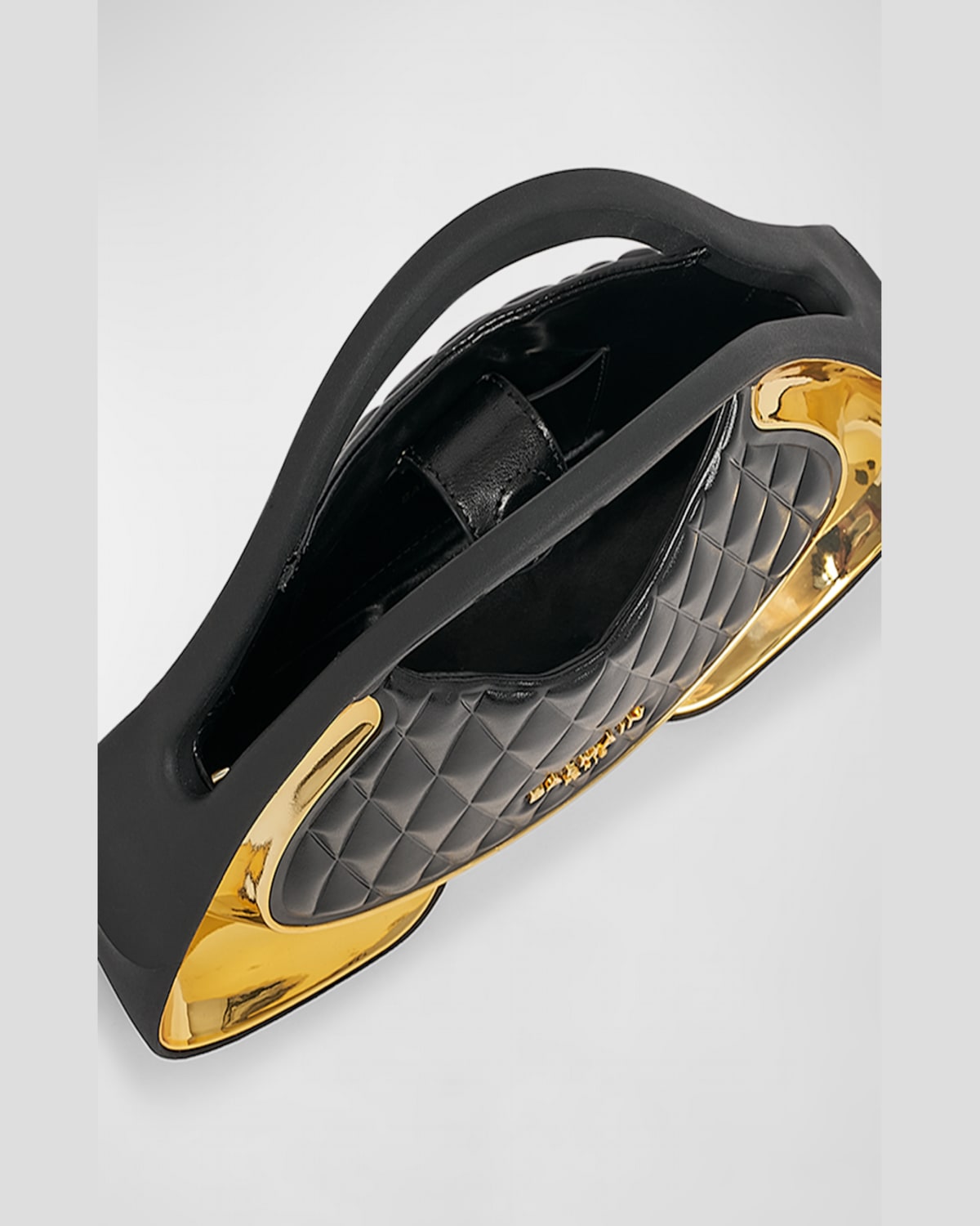 BALMAIN JOLIE MADAM SMALL TOP-HANDLE BAG IN QUILTED FAUX LEATHER