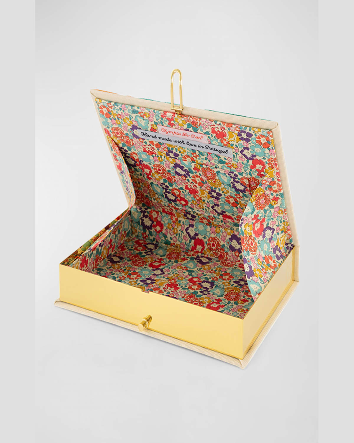 Olympia Le-tan Robert Delaunay's Eiffel Tower Book Clutch Bag In Bosco