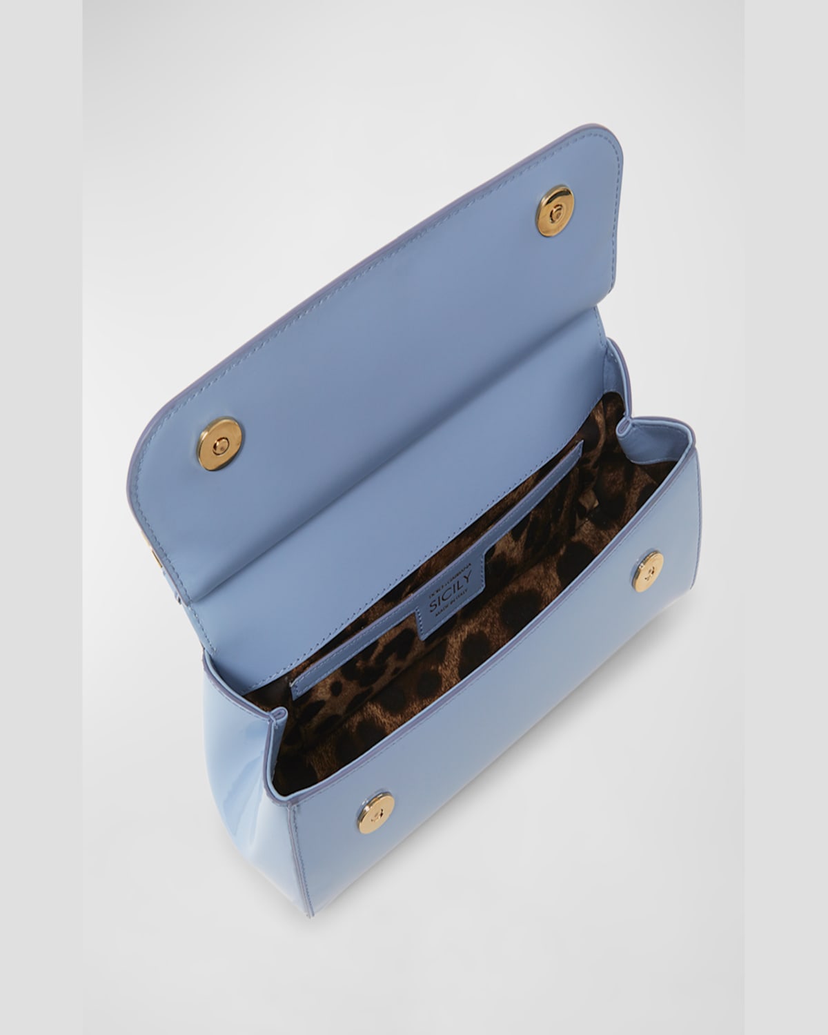Dolce & Gabbana Medium Elongated Sicily Handbag In Carta Zucchero