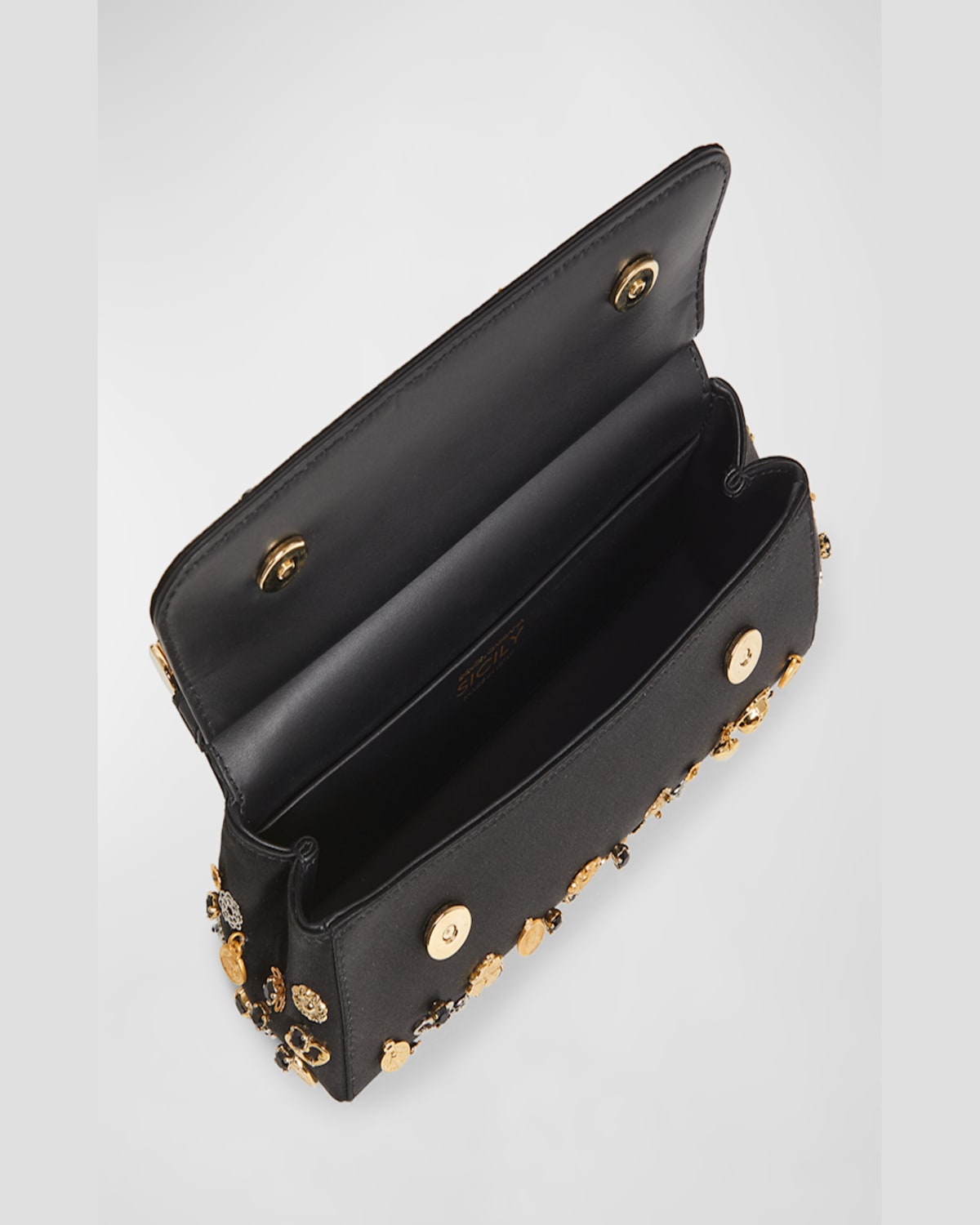 Dolce & Gabbana Small Sicily Handbag In Nero Multicolor