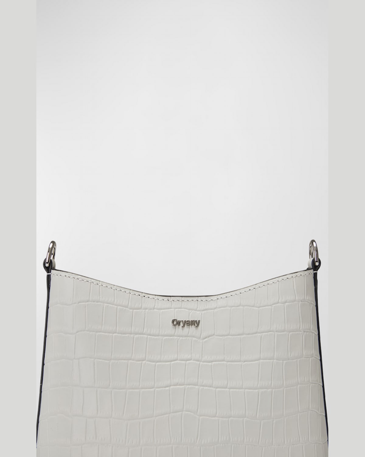 ORYANY FOCUS MINI CROC-EMBOSSED LEATHER CROSSBODY BAG 