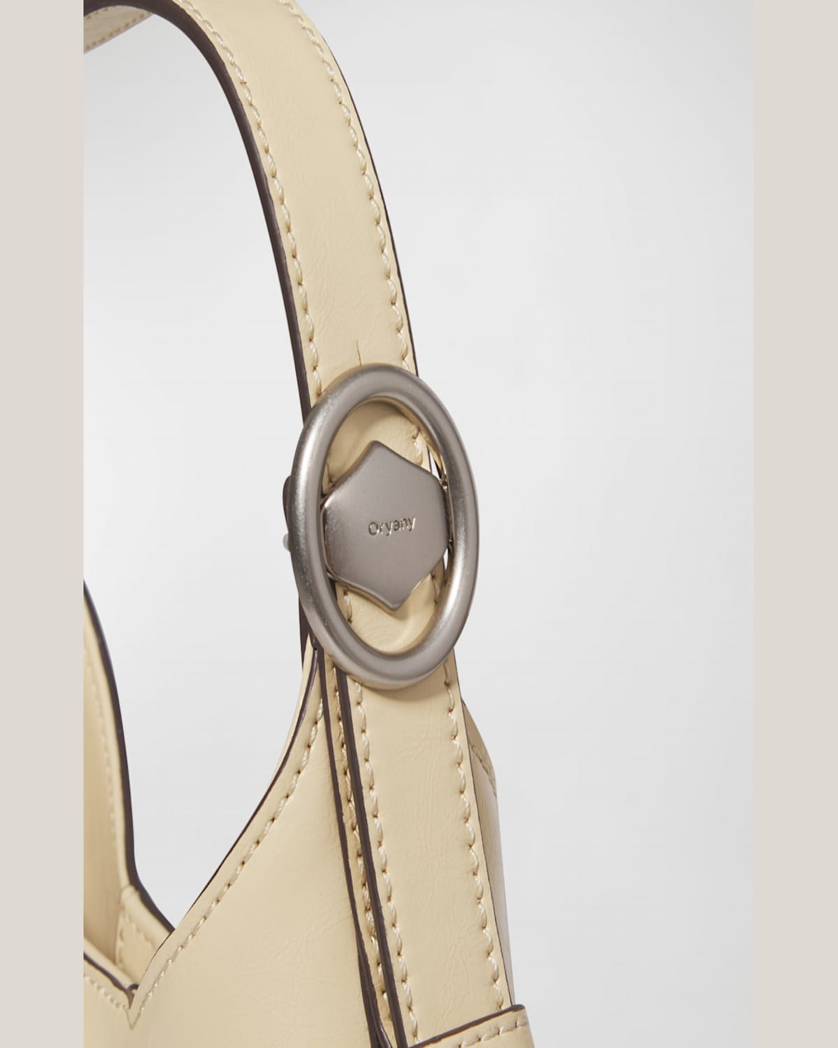 Oryany Egg Leather Shoulder Bag In Butter Cream