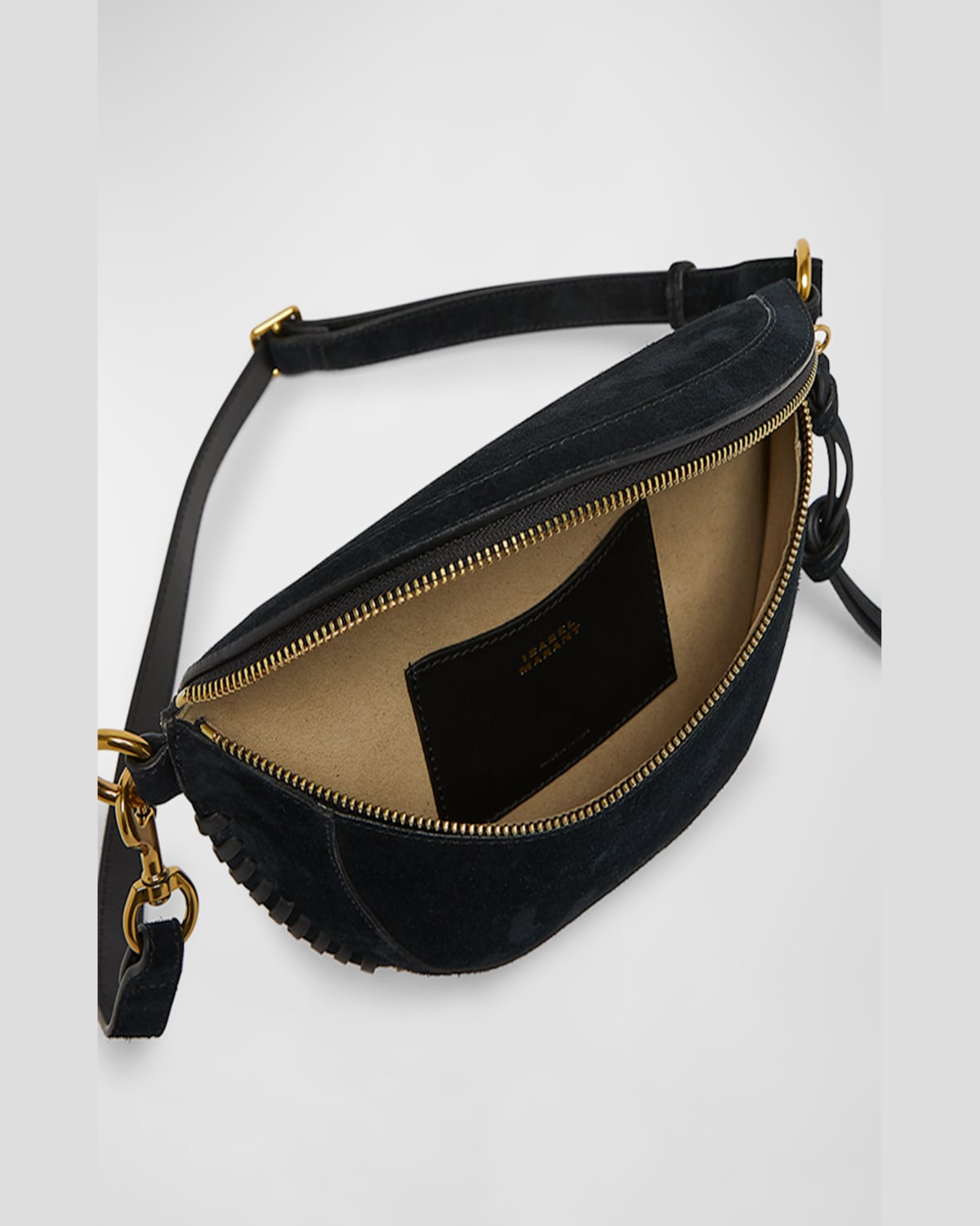 ISABEL MARANT SKANO BRAIDED SUEDE BELT BAG