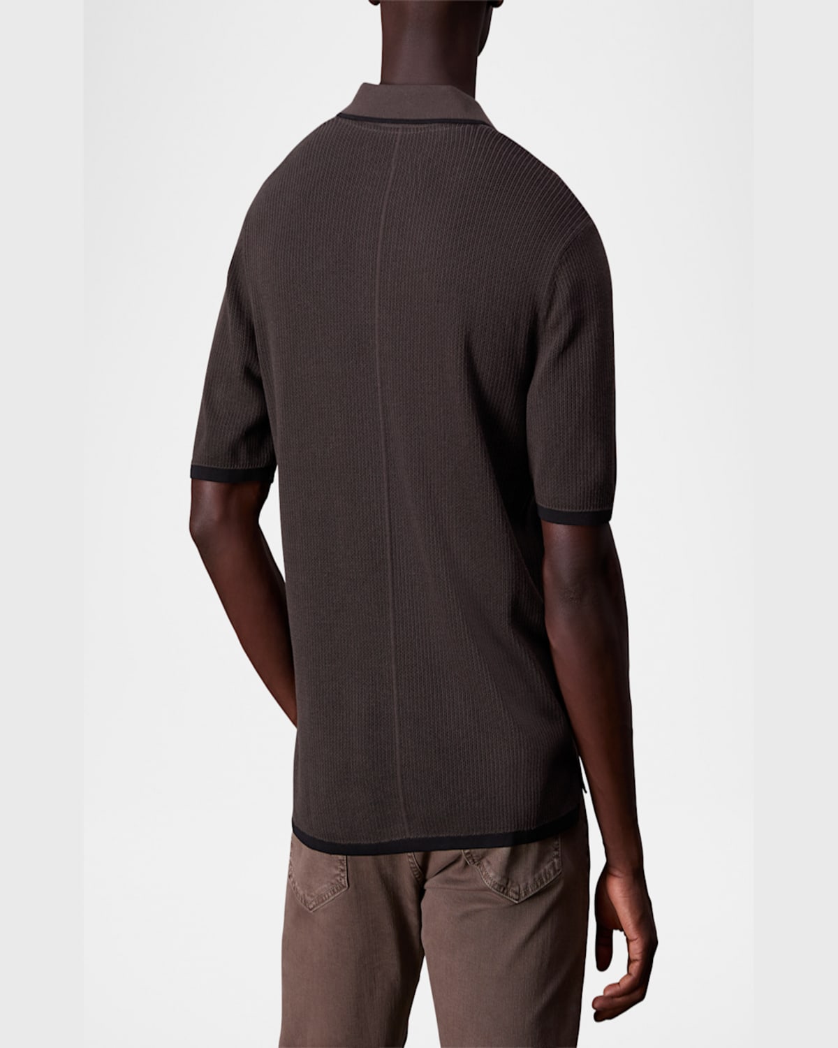 Rag & Bone Harvey Relaxed Polo In Blue