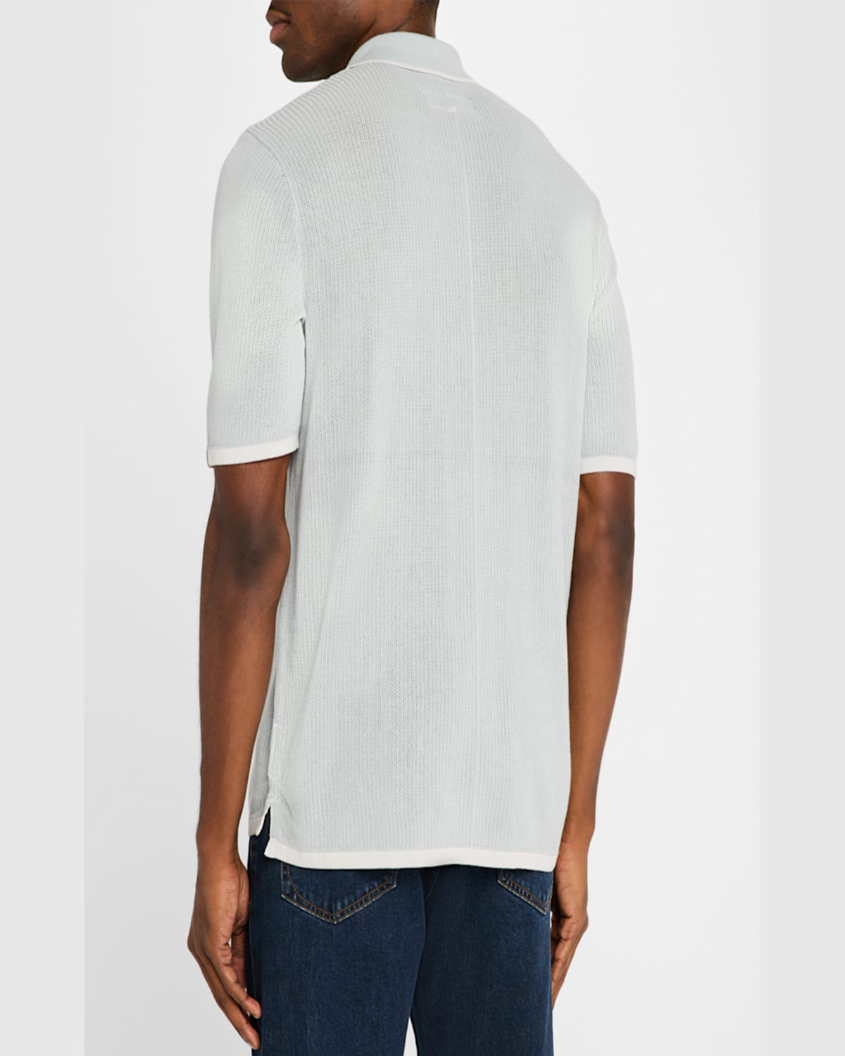 Rag & Bone Harvey Relaxed Polo In Blue