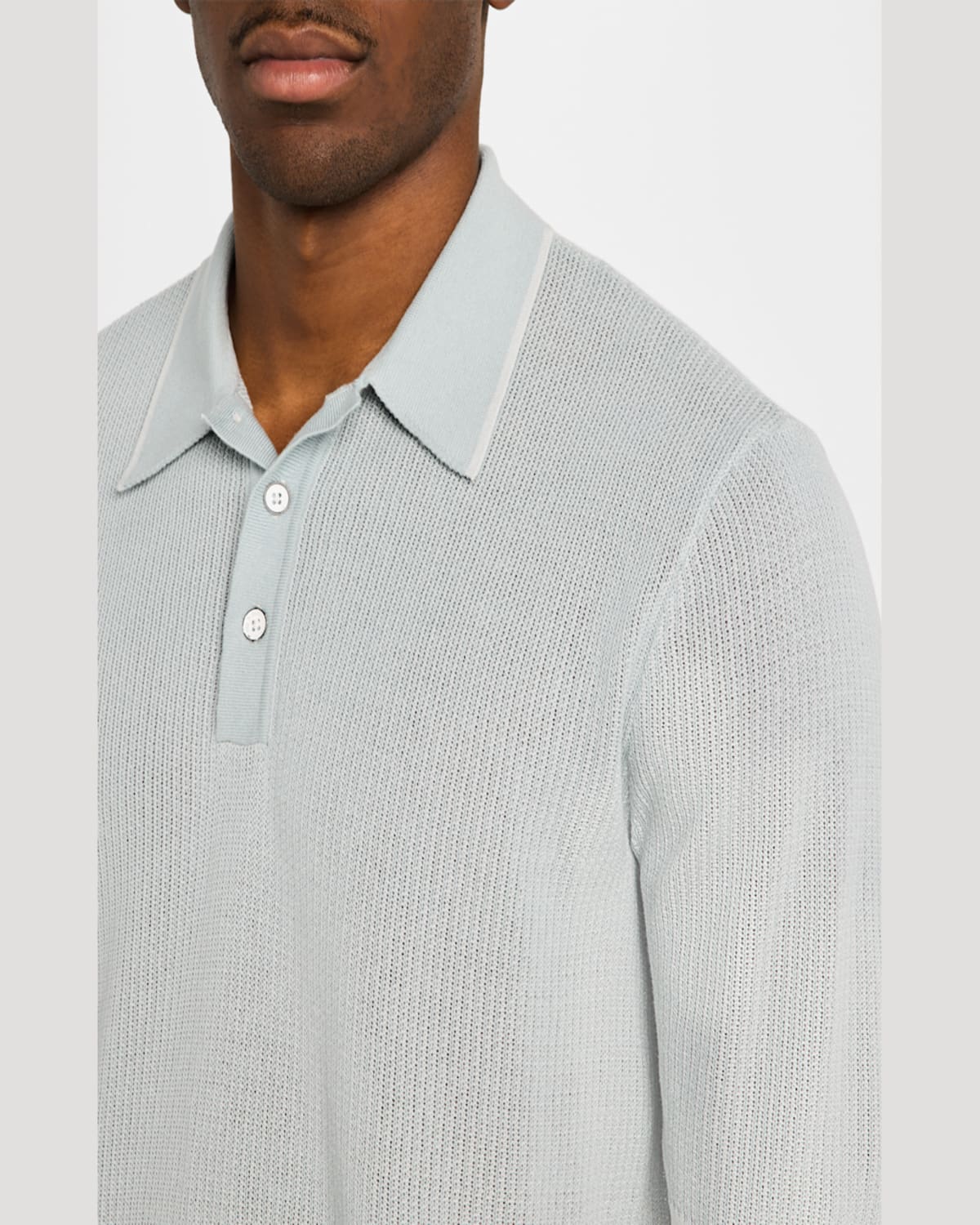 Rag & Bone Harvey Relaxed Polo In Blue