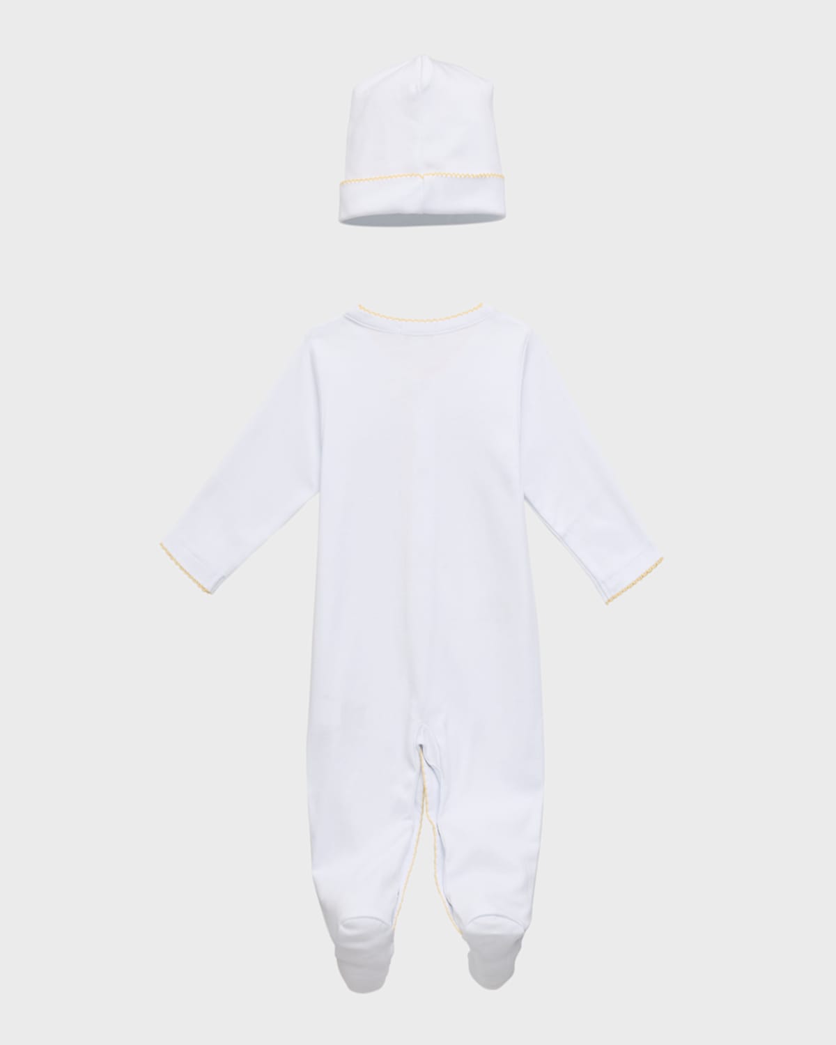 Kissy Kissy Kid's Hatchlings Footie & Hat Set In White
