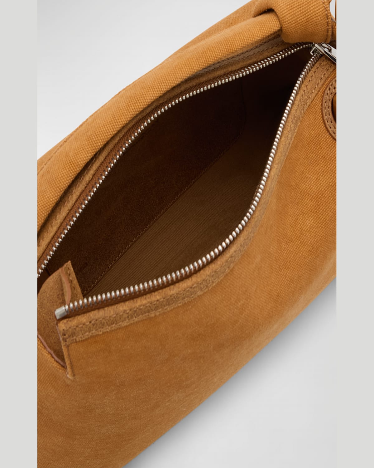 Jw Anderson Corner Canvas Top-handle Bag In Caramel