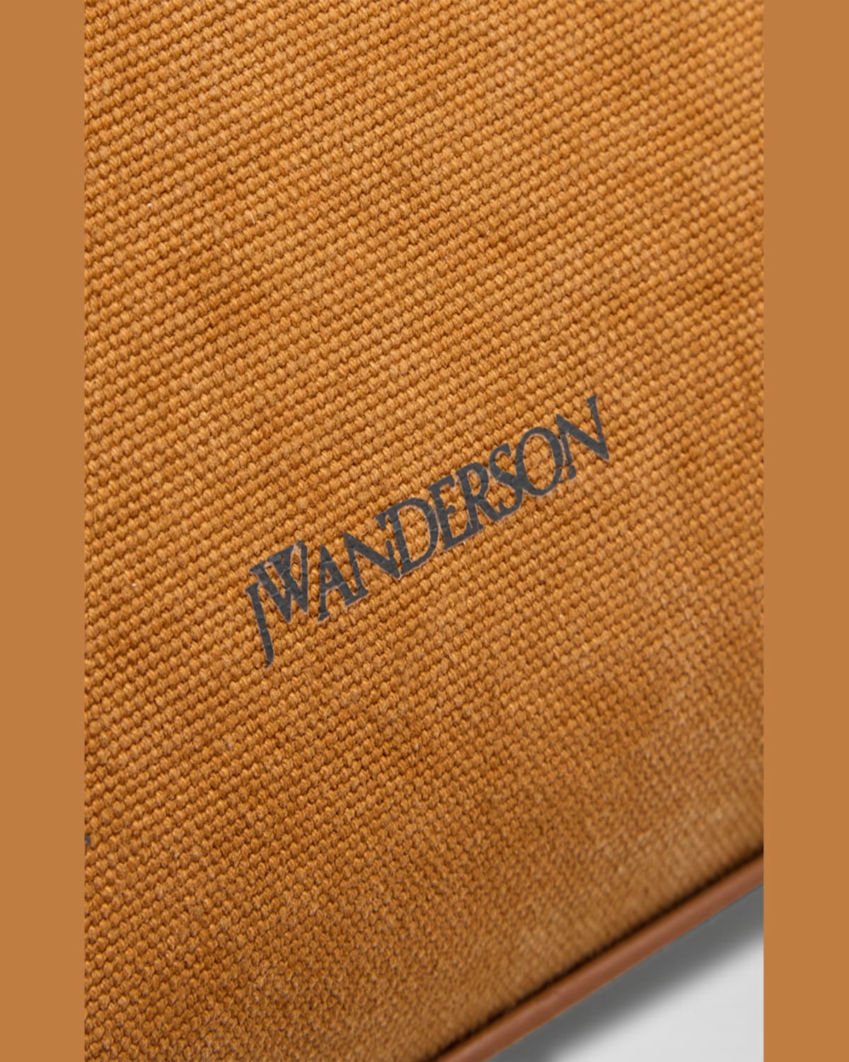 Jw Anderson Corner Canvas Top-handle Bag In Caramel