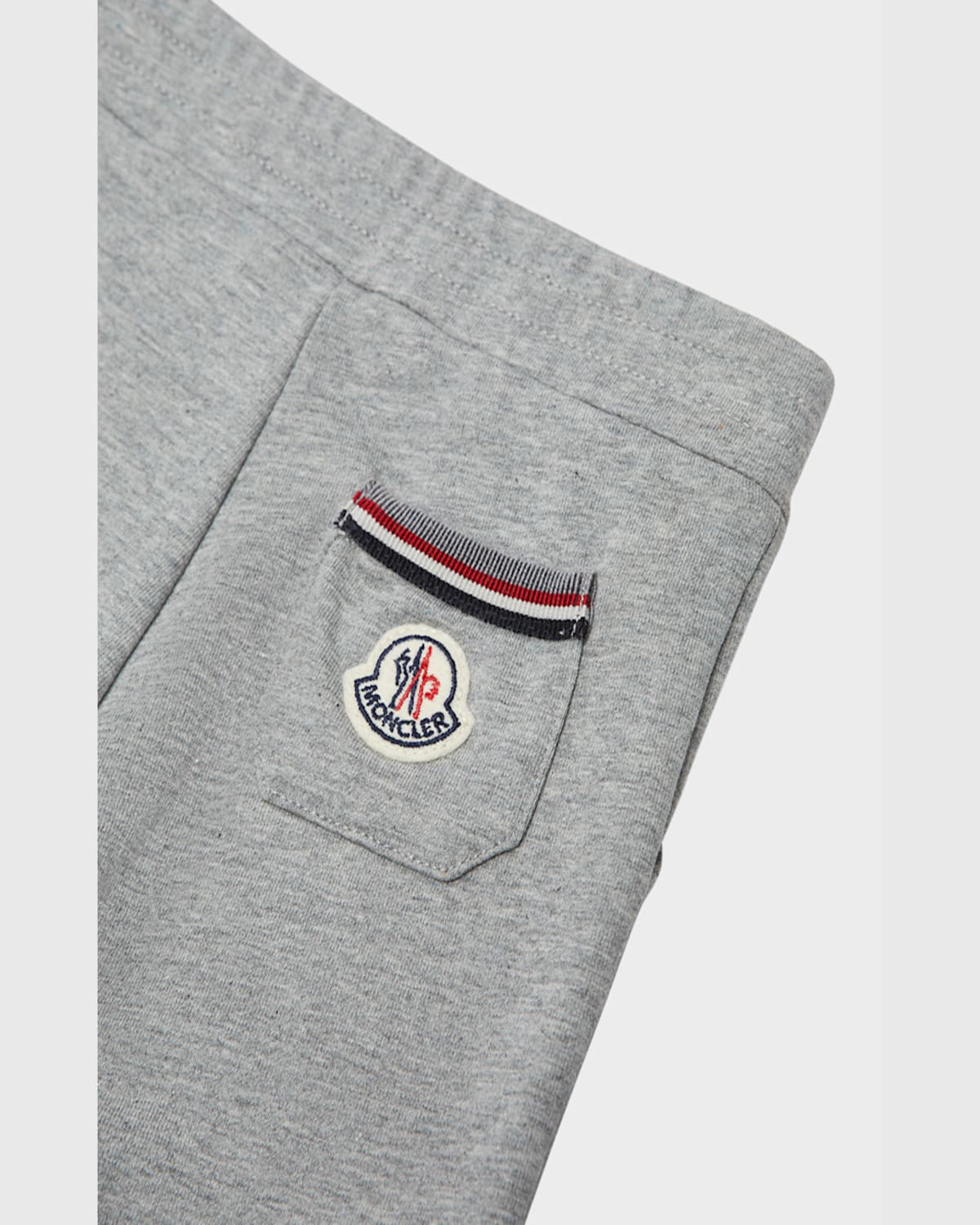 Moncler Striped-trim Logo Patch Tracksuit In Grey