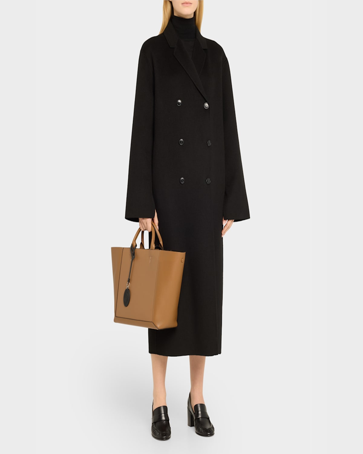 Tod's Calf Leather Top-handle Bag In Biscotto Nero
