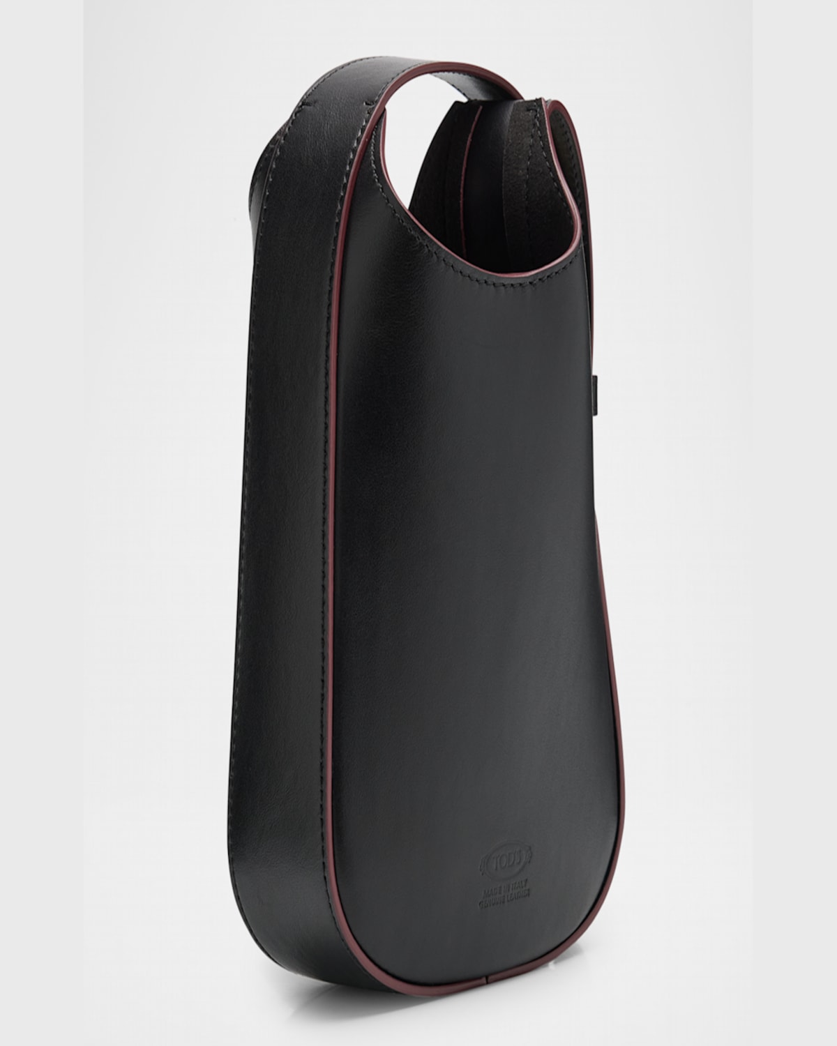 Tod's Di Micro Calfskin Shoulder Bag In Nero