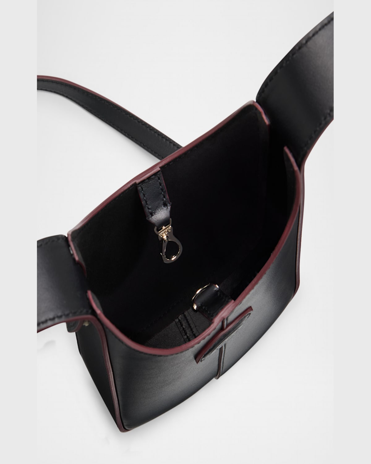 Tod's Di Micro Calfskin Shoulder Bag In Nero