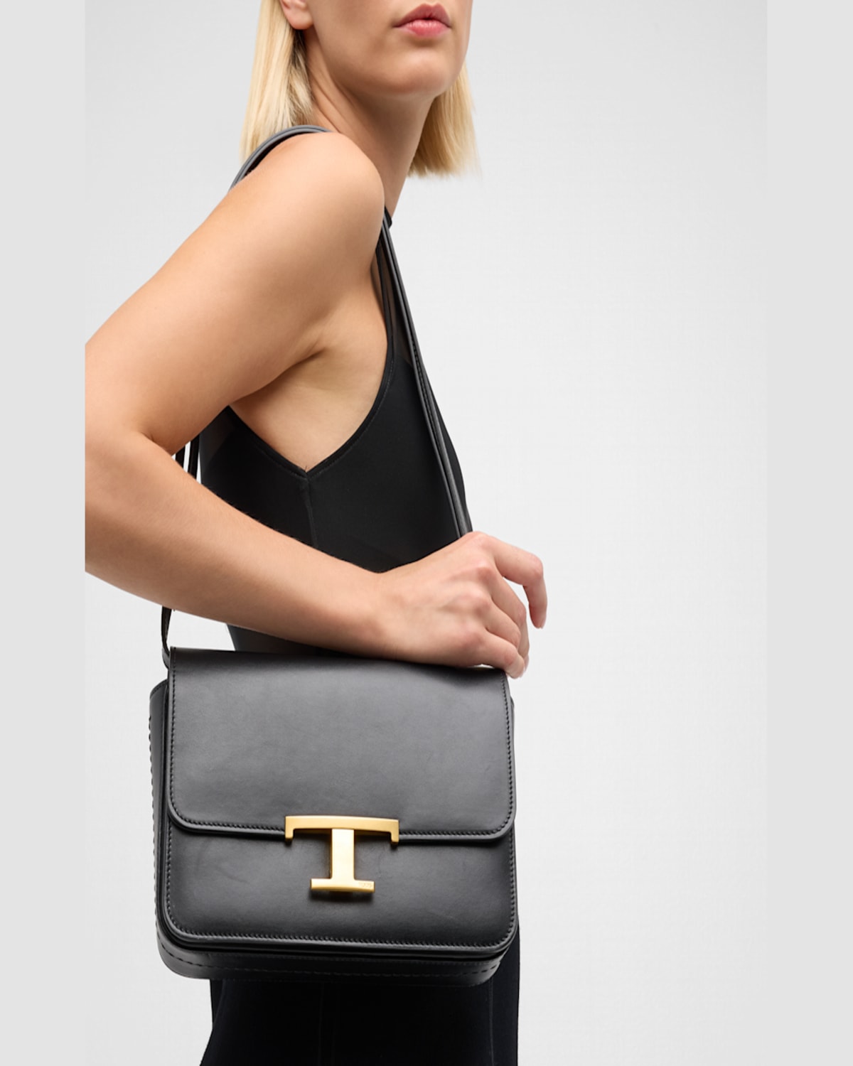 TOD'S T TIMELESS MINI CROSSBODY BAG IN LEATHER 