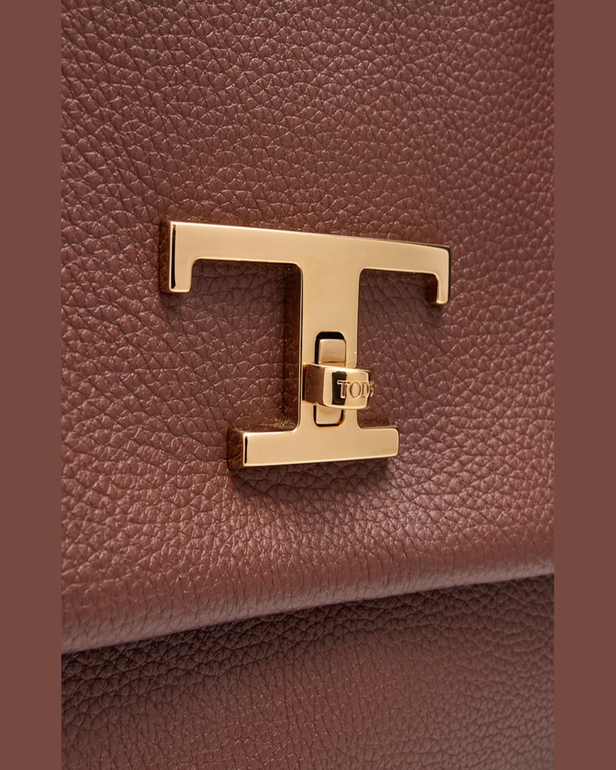 TOD'S 3-COMPARTMENT FLAP LEATHER CROSSBODY BAG 