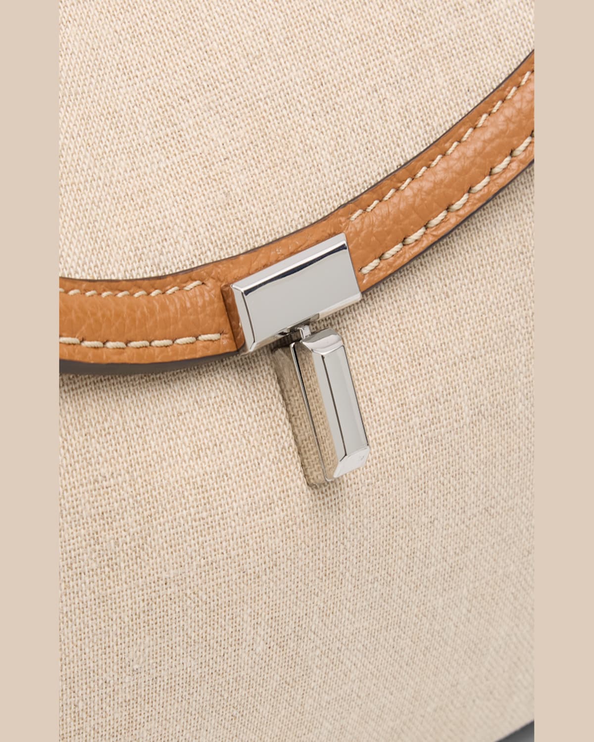 Totême Toteme T-lock Canvas Top Handle Bag In Dark Green