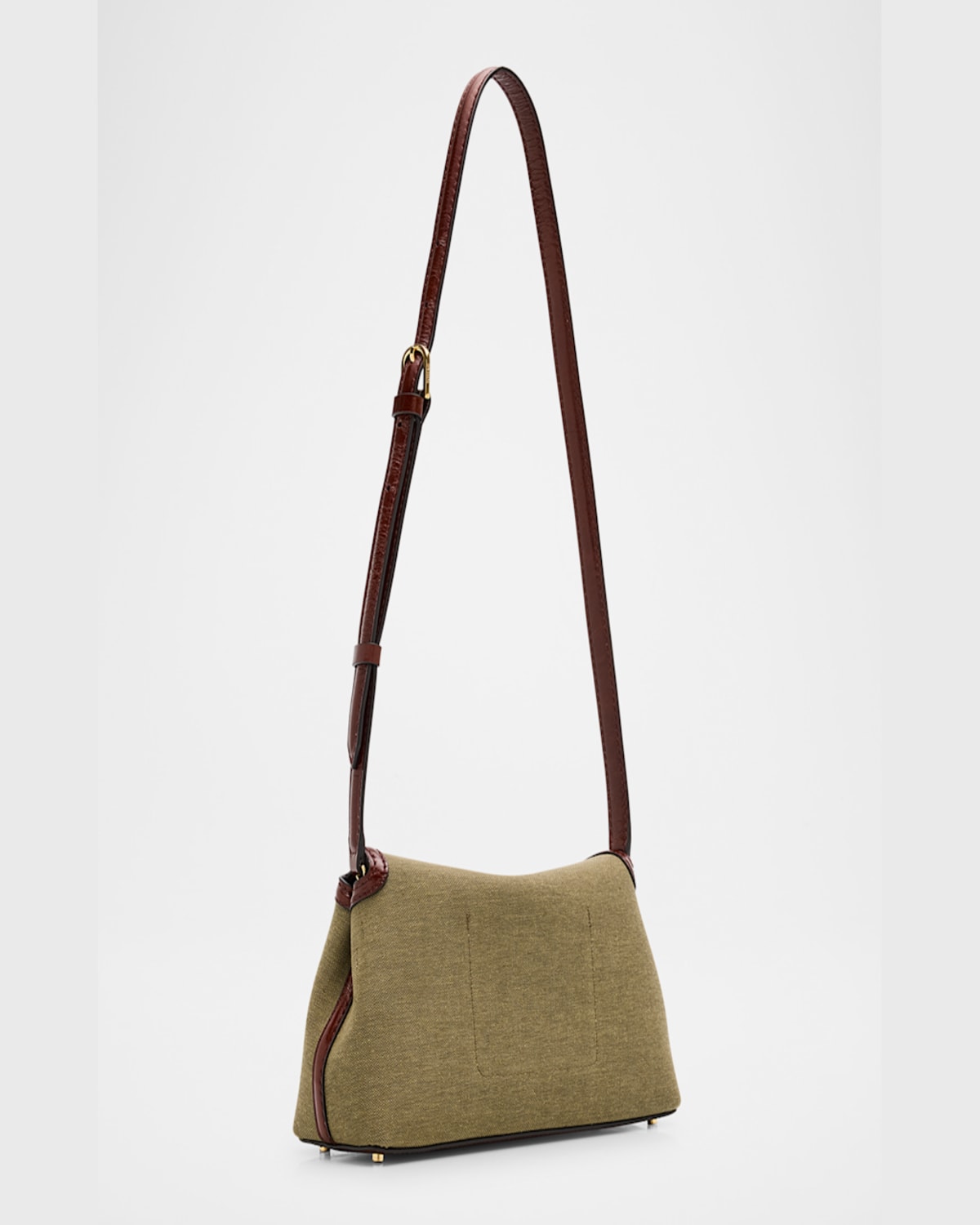 Totême Toteme T-lock Canvas Top Handle Bag In Dark Green