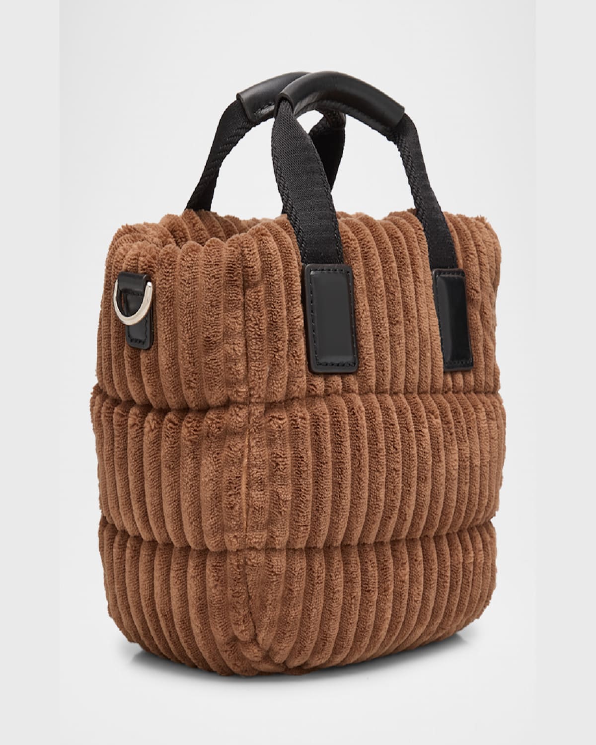 MONCLER CARADOC MINI CORDUROY TOTE BAG 