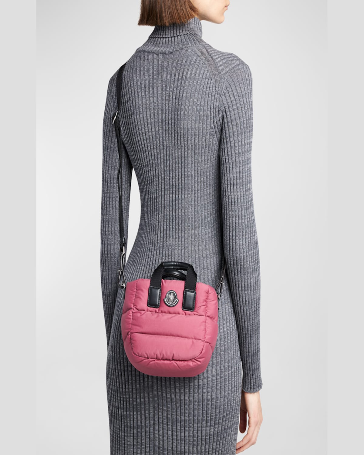 Moncler Micro Caradoc Crossbody Bag In Pink