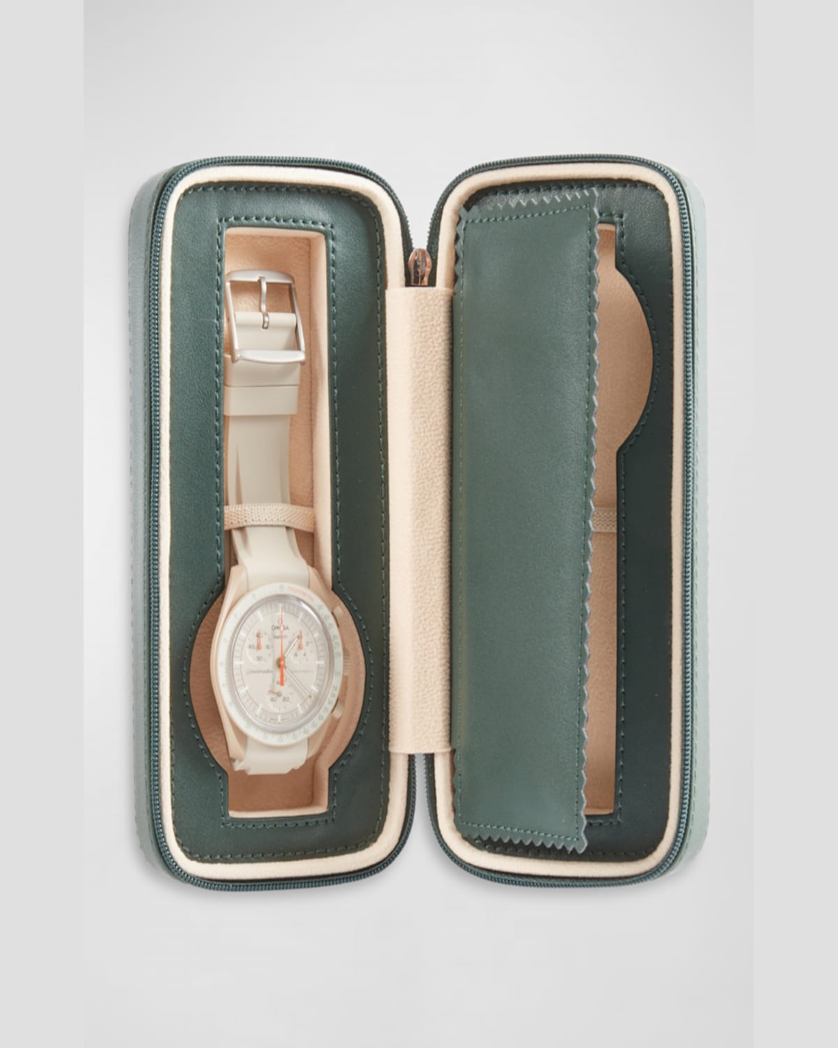 Bey-berk Leather 2-watch Travel Case