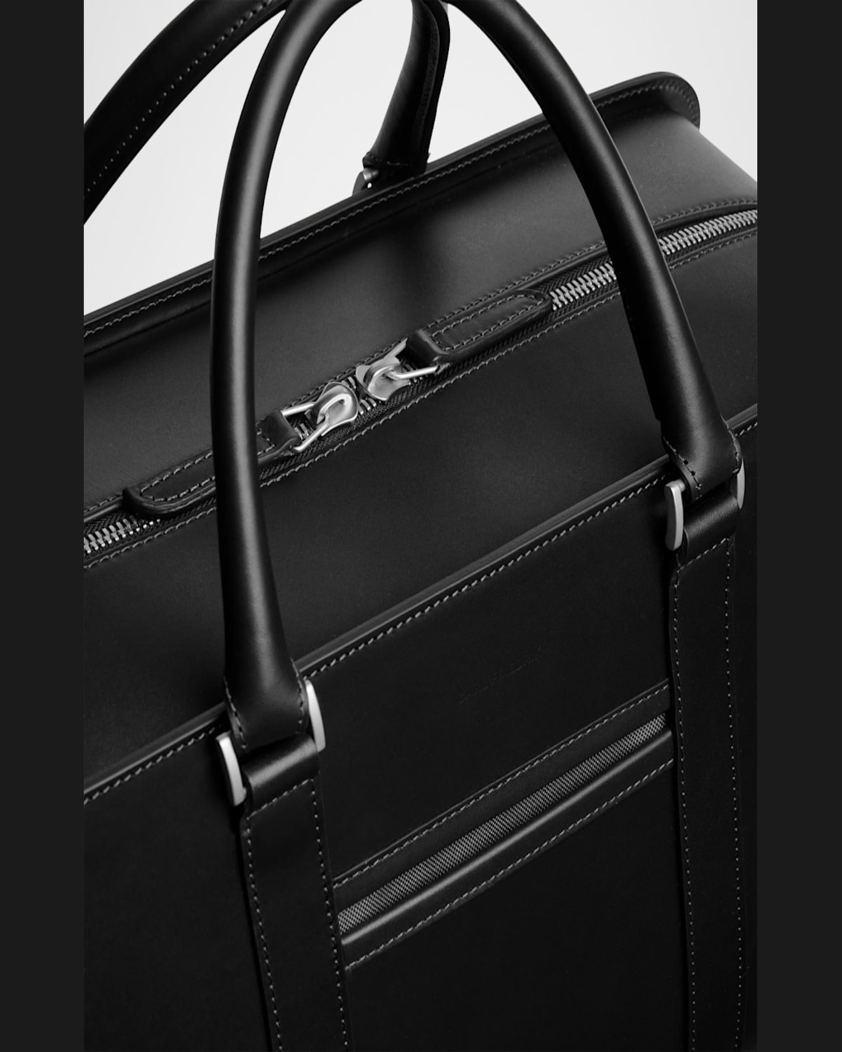 Carl Friedrik Palissy Leather Weekend Bag In Black