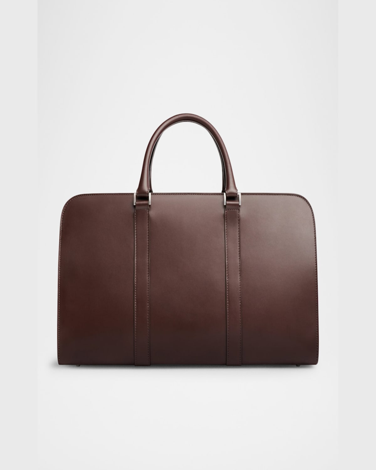 Carl Friedrik Palissy Leather Weekend Bag In Chocolate