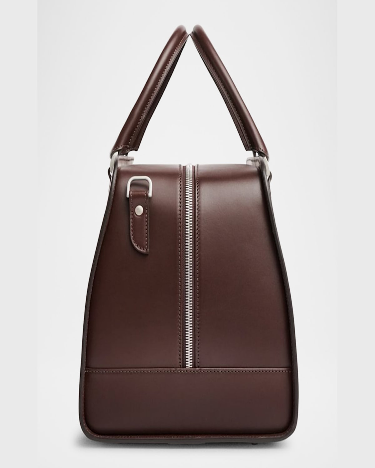 Carl Friedrik Palissy Leather Weekend Bag In Chocolate