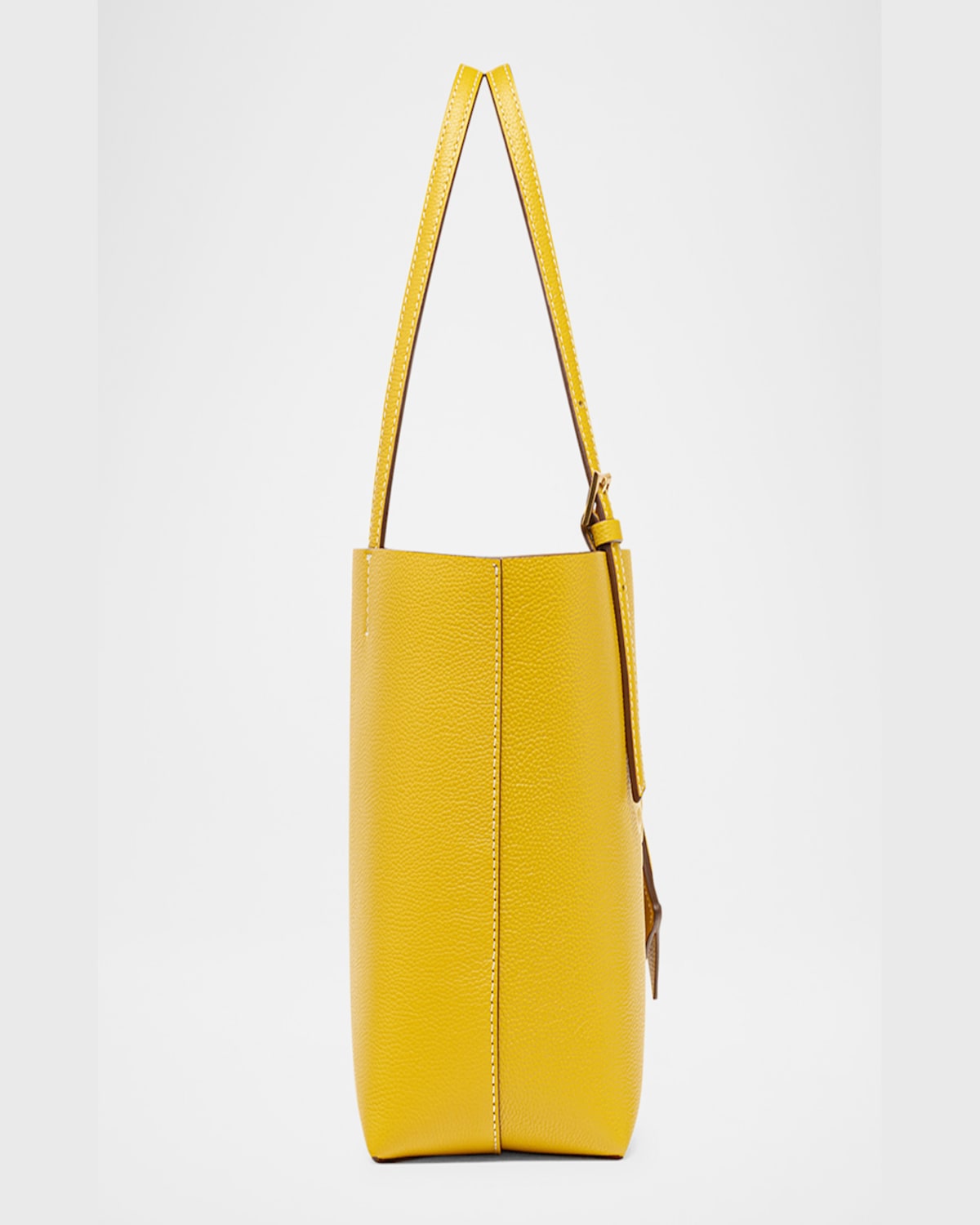 Mcm Himmel Reversible Visetos Monogram Tote Bag In Lemon Gold