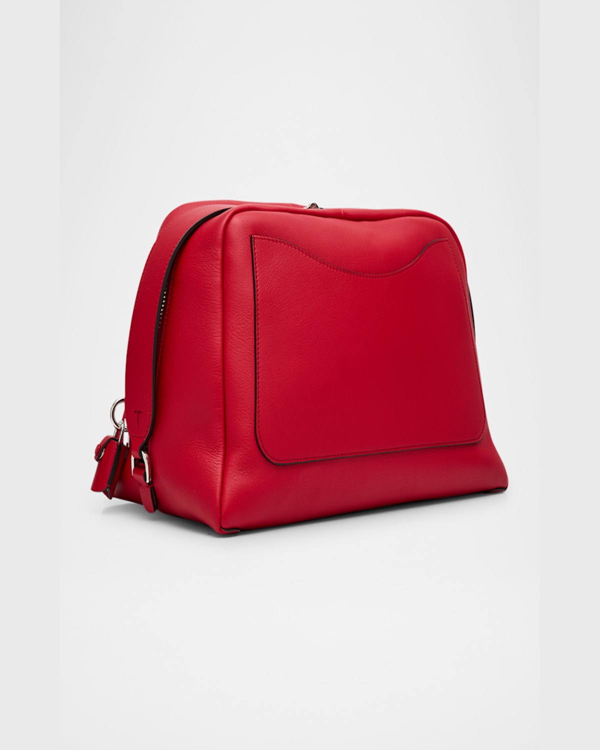 Tod's Darsena Medium Leather Pouch Bag In Savvy Red