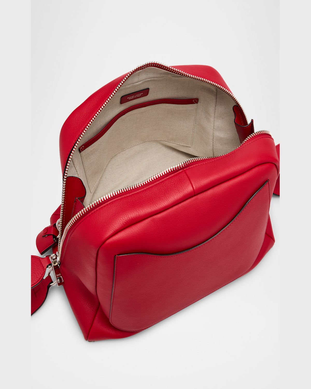 Tod's Darsena Medium Leather Pouch Bag In Savvy Red