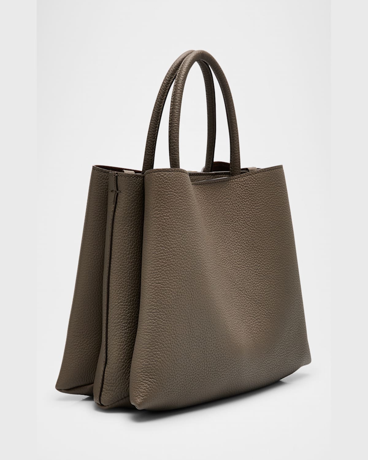Tod's Calf Leather Top-handle Bag In Tortora Scuro