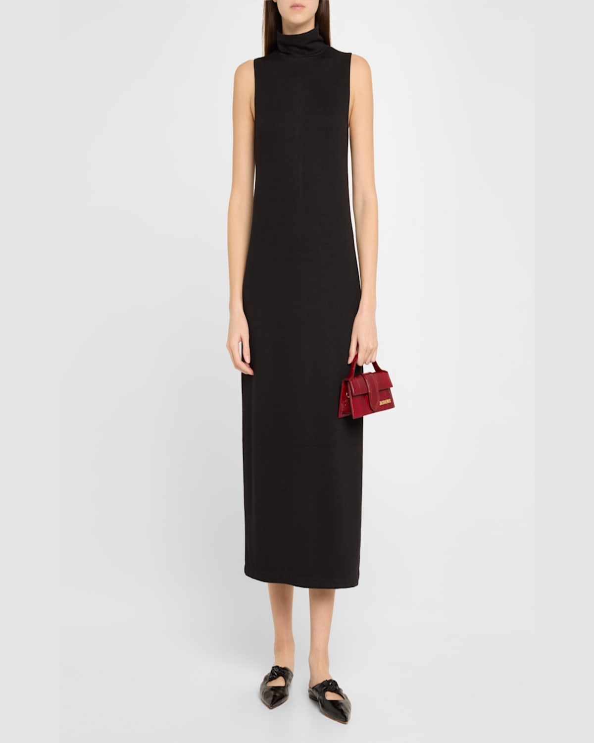 Jacquemus Le Bambino Hagfish Top-handle Bag In Dark Red