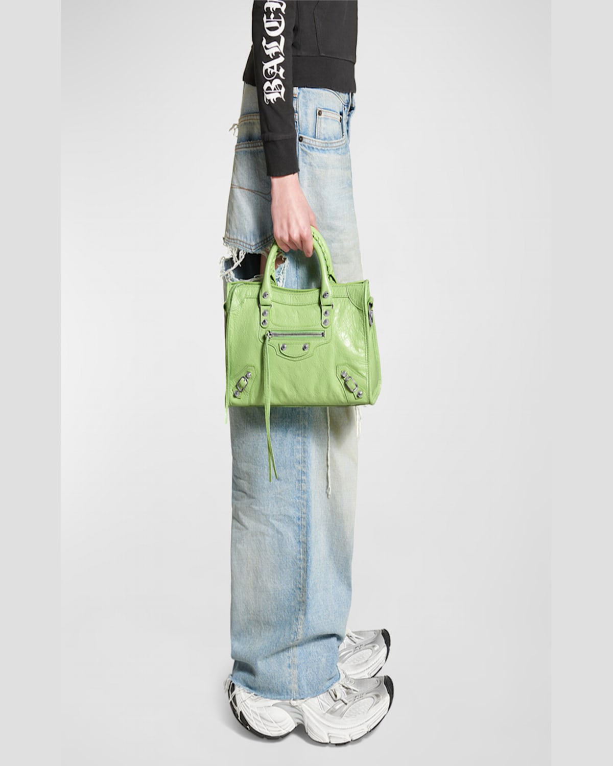 Balenciaga Le City Small Bag In 3210 Vert