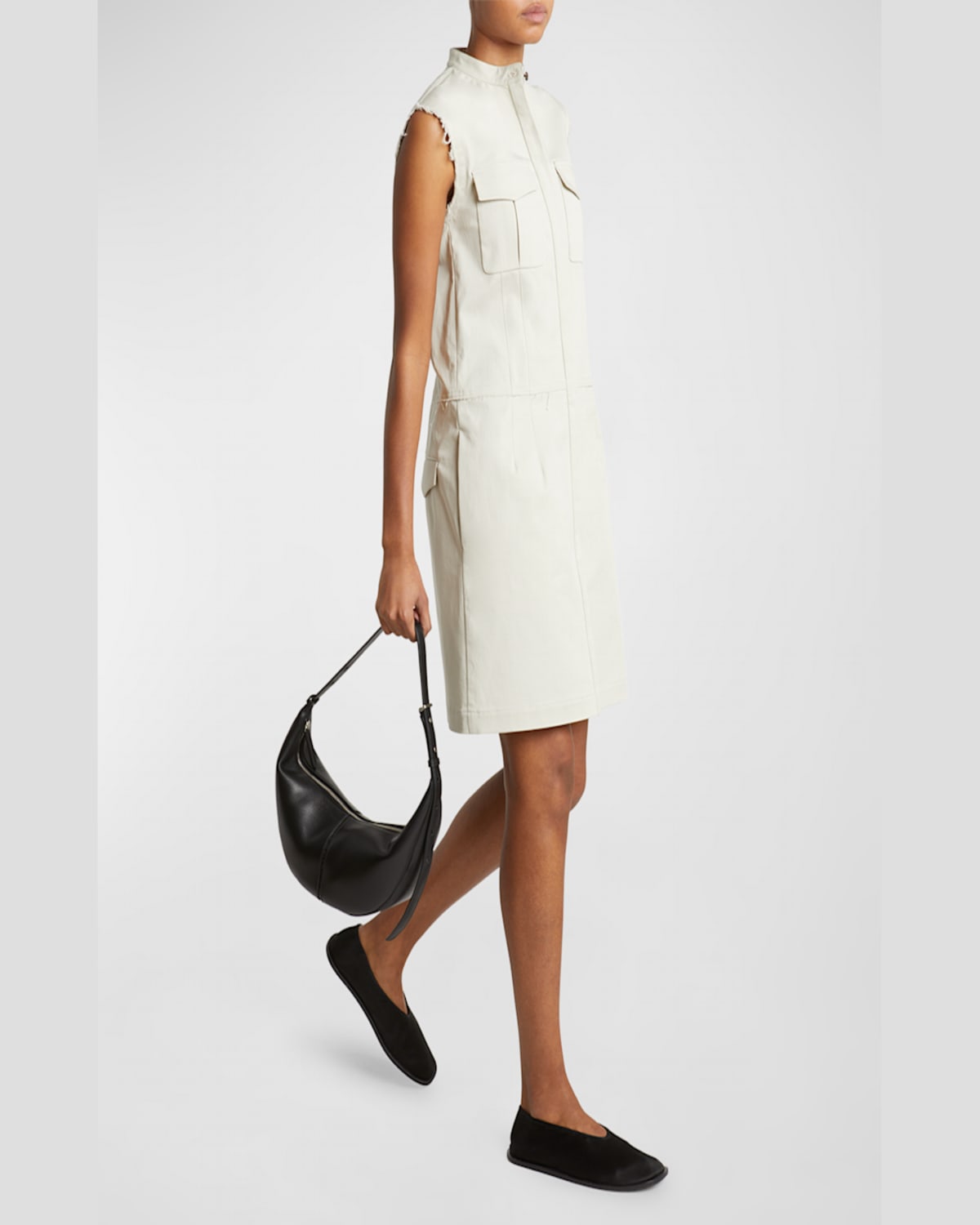 Proenza Schouler Slide Napa Leather Shoulder Bag In Beige