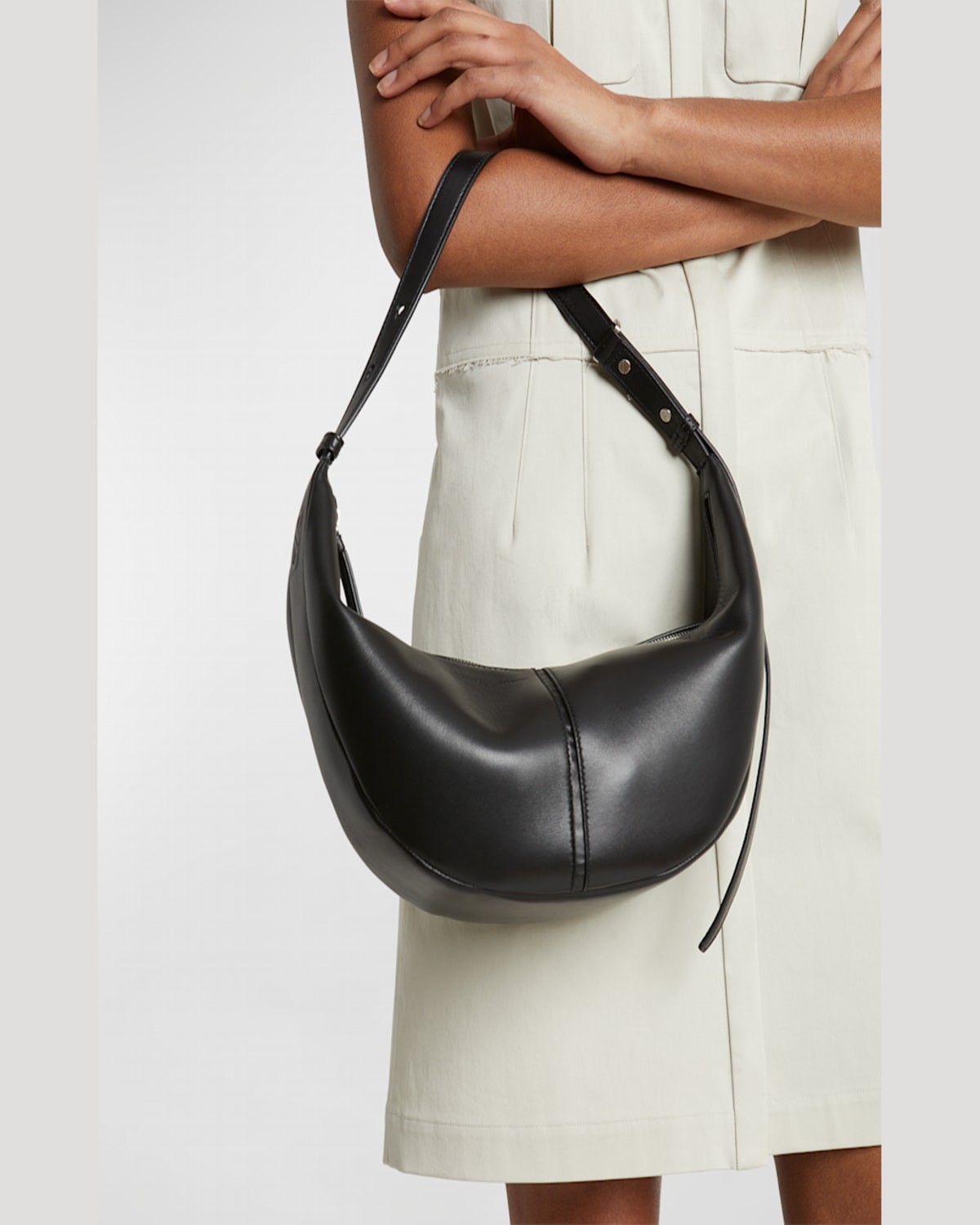Proenza Schouler Slide Napa Leather Shoulder Bag In Beige