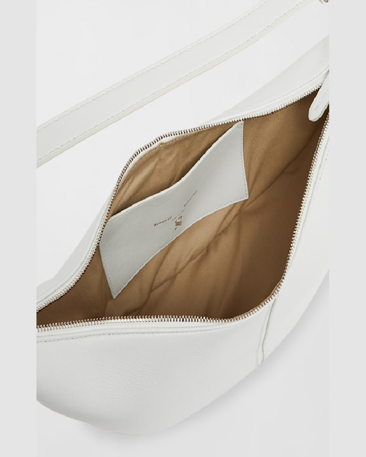 Proenza Schouler Slide Napa Leather Shoulder Bag In White